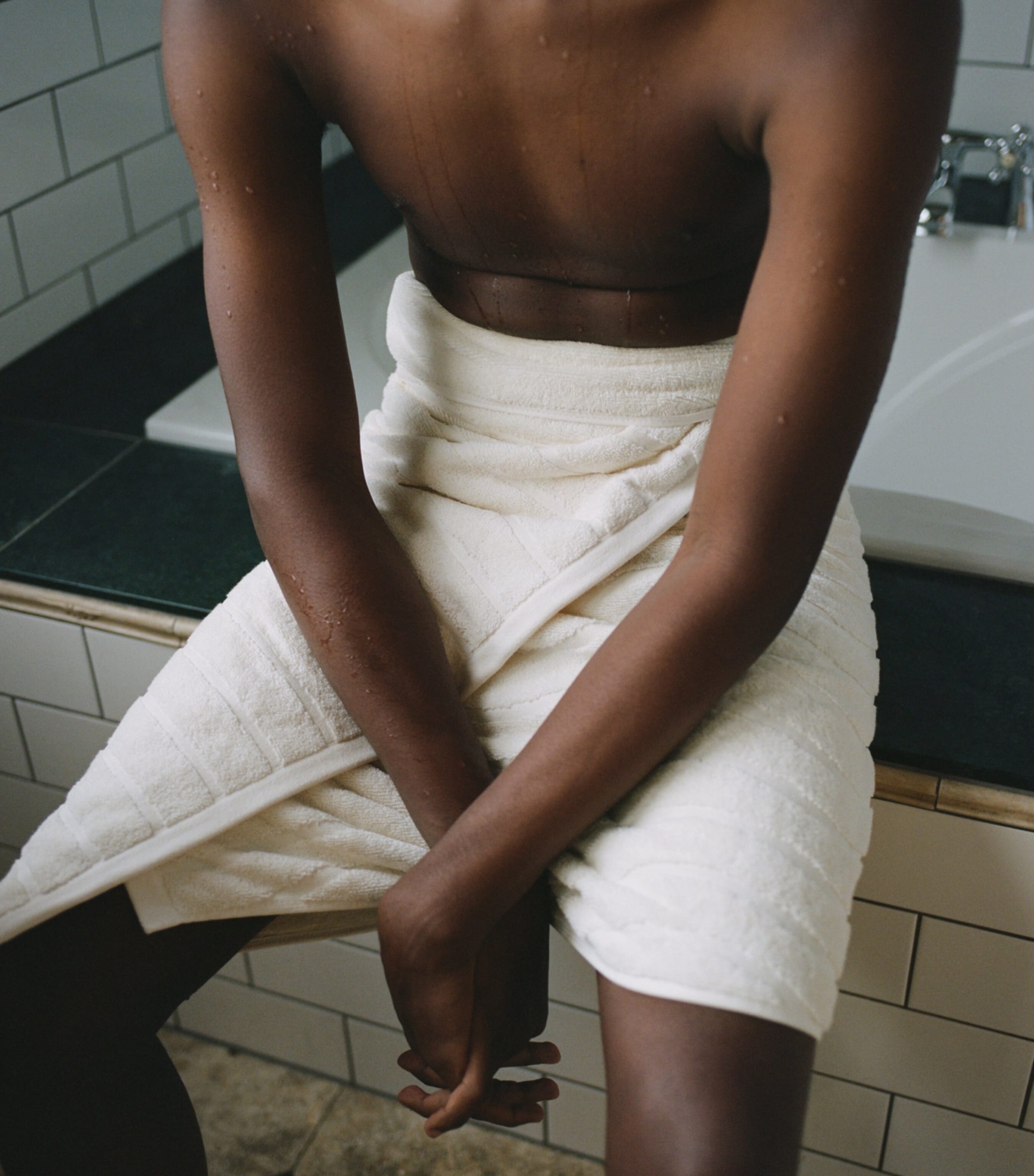 BAINA St Clair Bath Towel (70cm x 140cm) Ivory Image 3