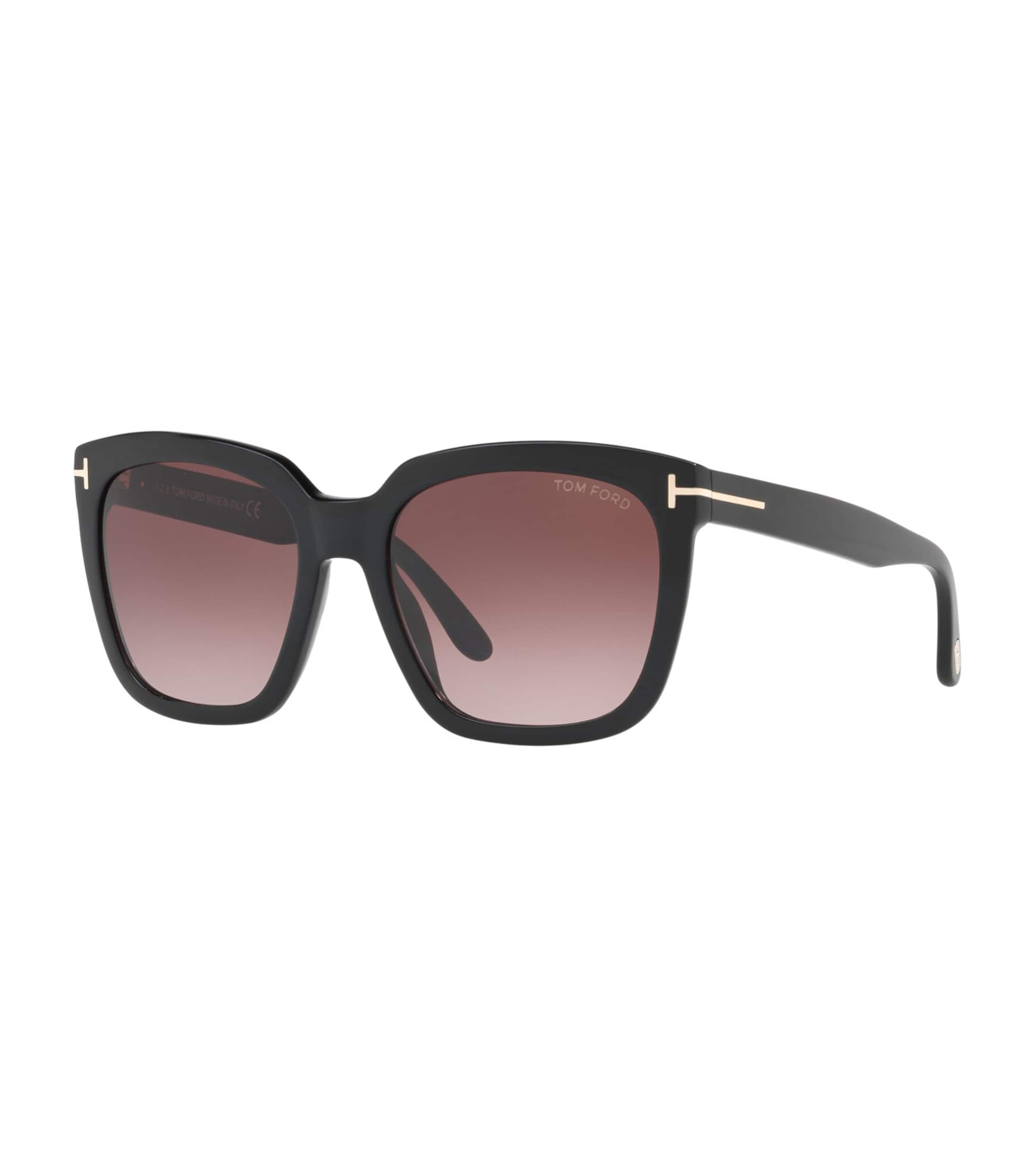 TOM FORD Acetate Amarra Square Sunglasses Black Image 4