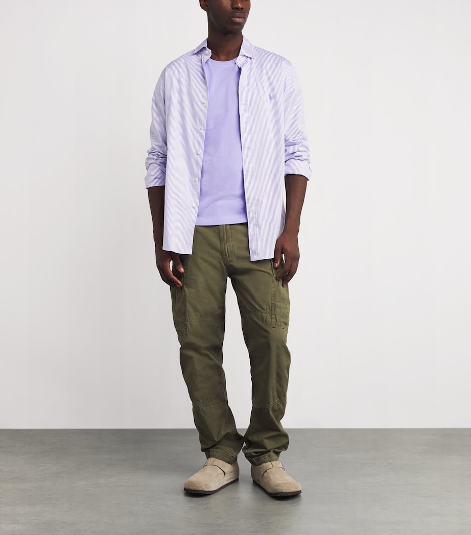 Cotton Logo T-Shirt PURPLE Image 2