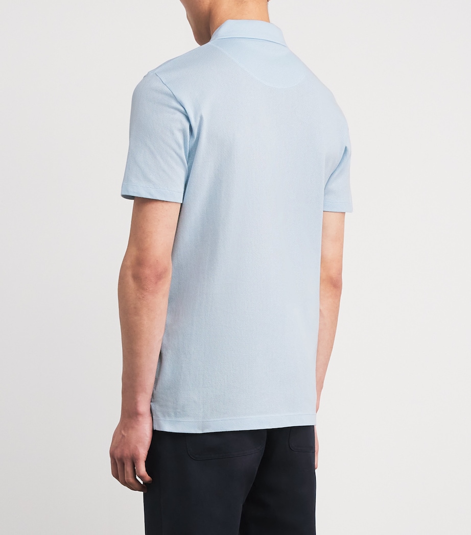 Supima Cotton Riviera Polo Shirt FROST BLUE BUWO Image 4