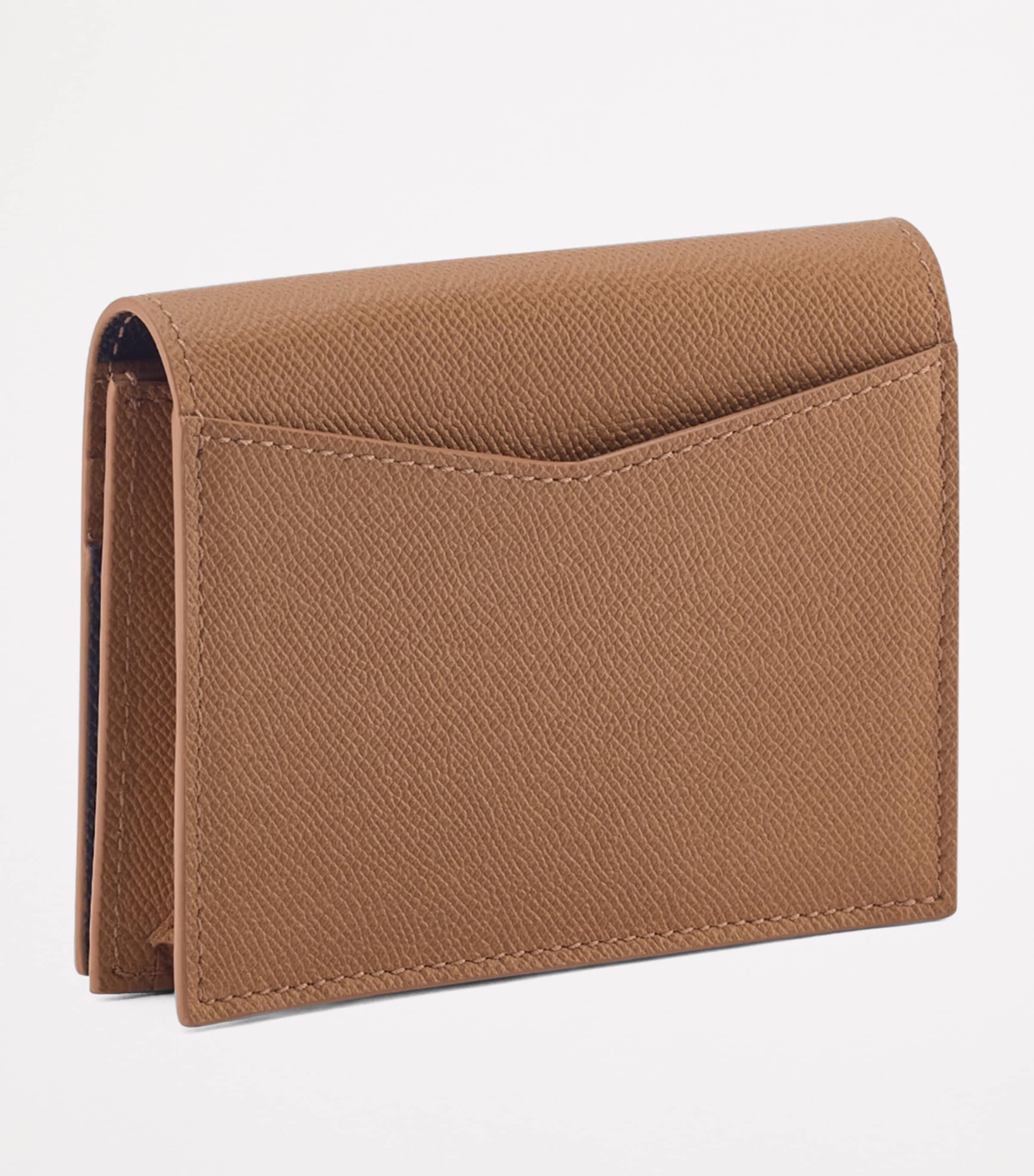 Leather Business Card Holder BROWN MEDIUM Image 2