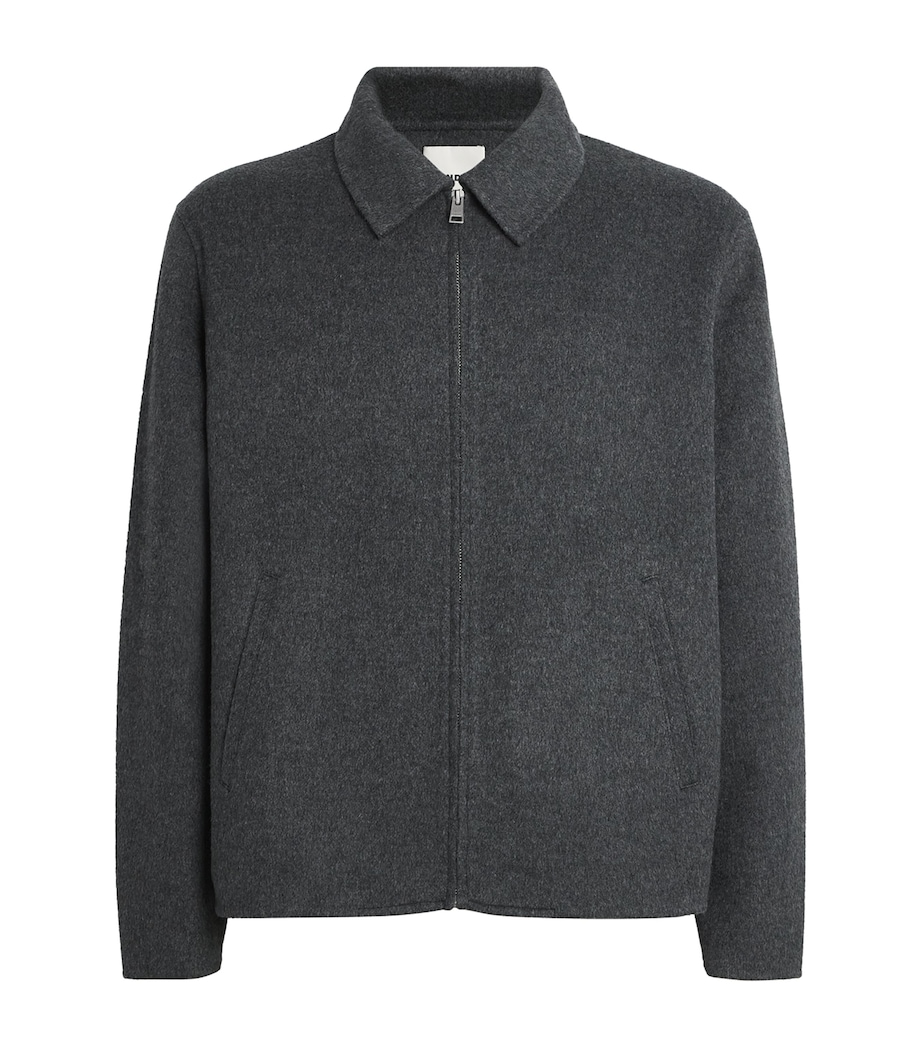 Double-Faced Wool-Blend Jacket DARK GREY Image 1