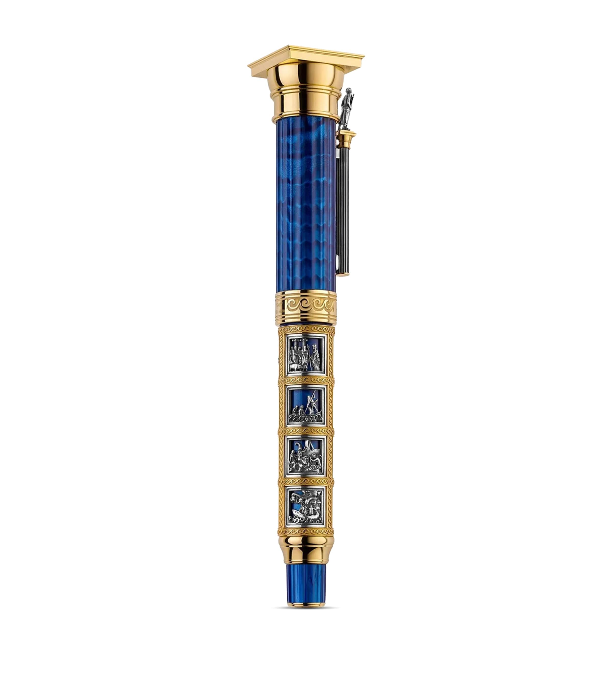 Montegrappa Odyssey Chapter II Rollerball Pen Blue/gold Image 3