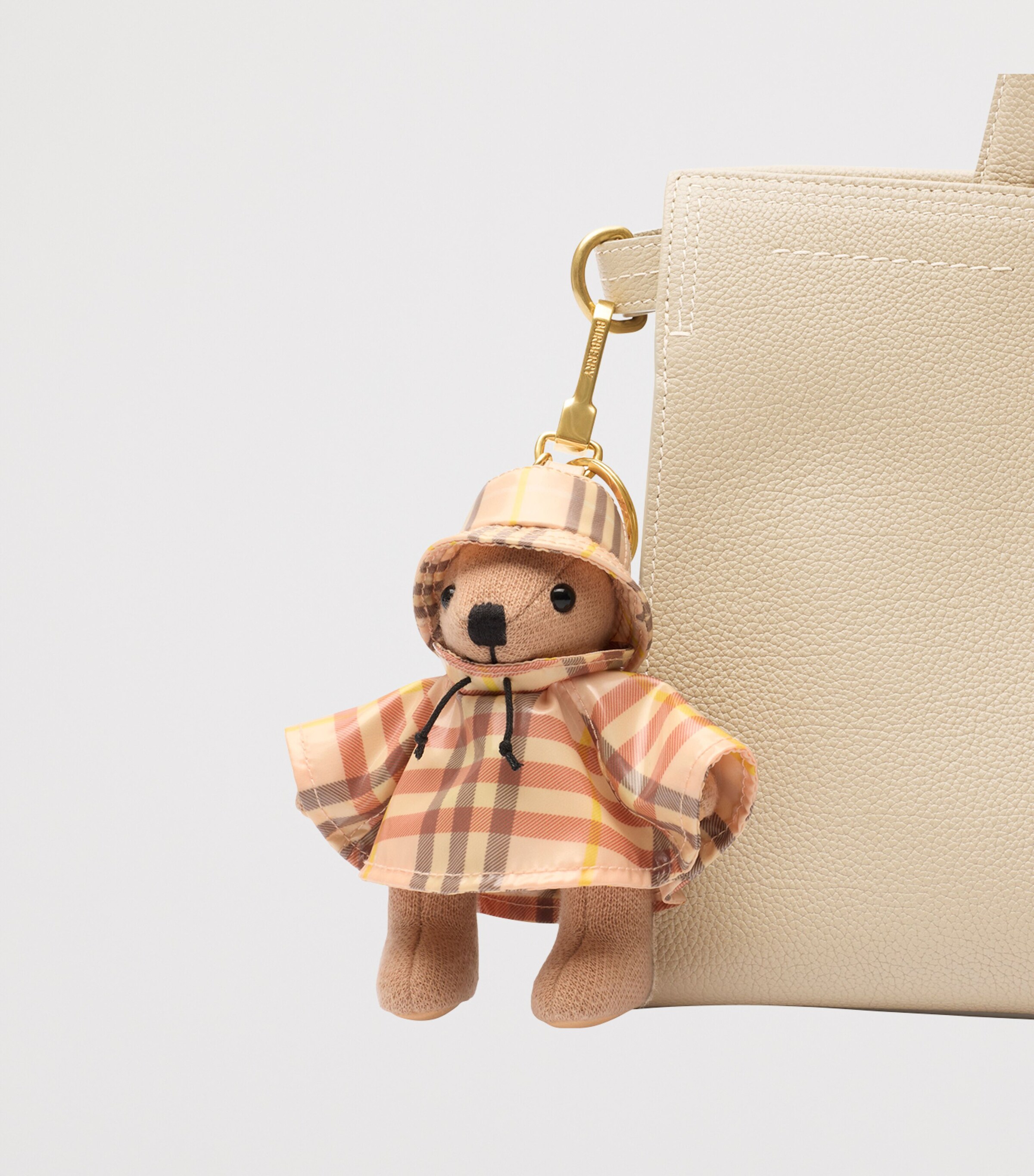 Burberry Beige Wool-Cashmere Thomas Bear Keychain | Harrods US