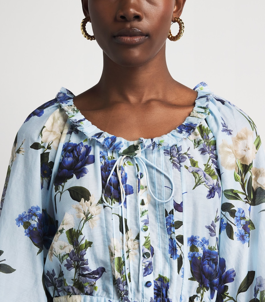 Alice+Olivia Womens Cotton-Silk McLaine Blouse Fly Away Image 3