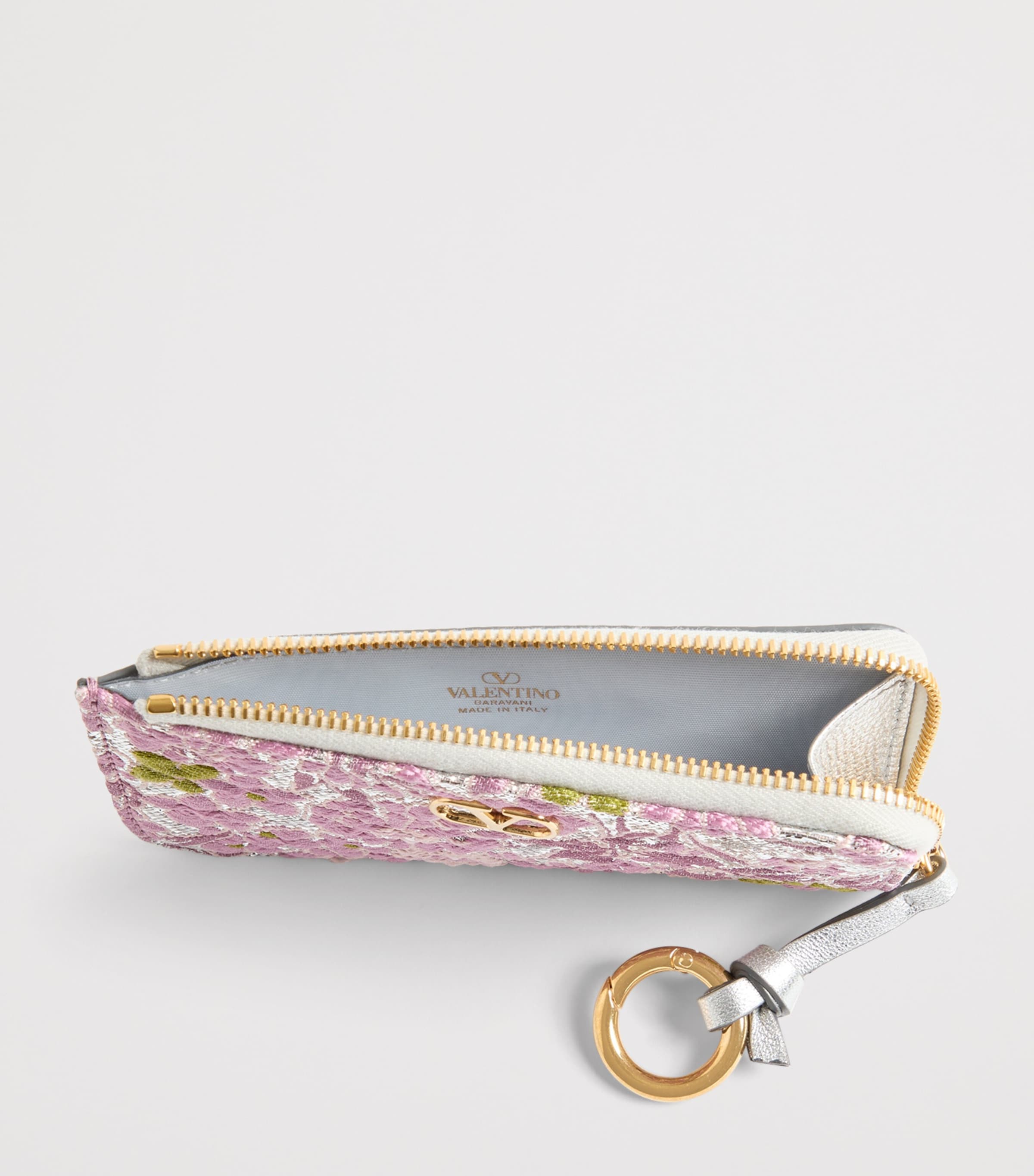 Valentino Garavani Embroidered Floral Card Holder Image 4