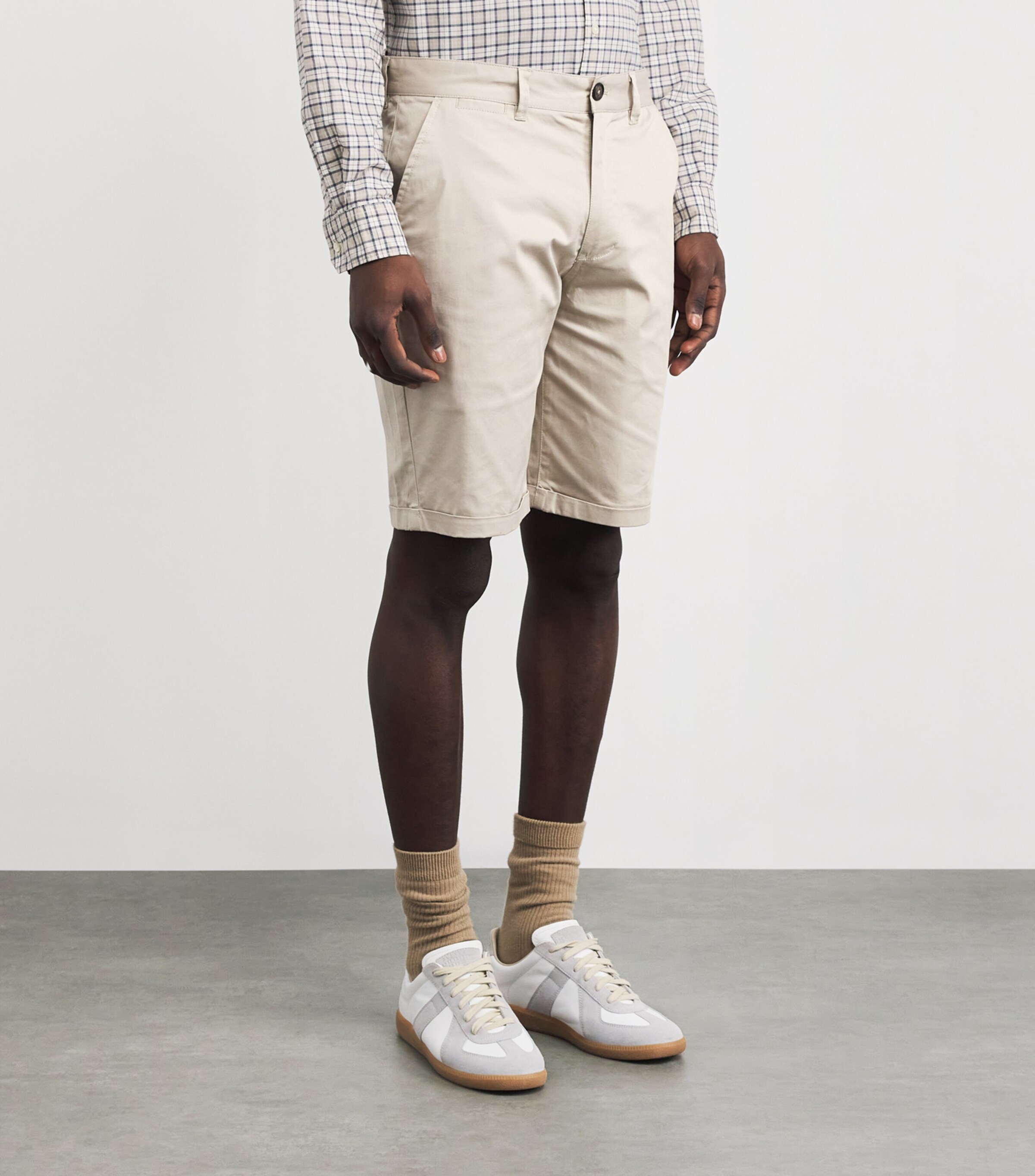Stretch-Cotton Smart Chino Shorts MISTGY18 Image 3
