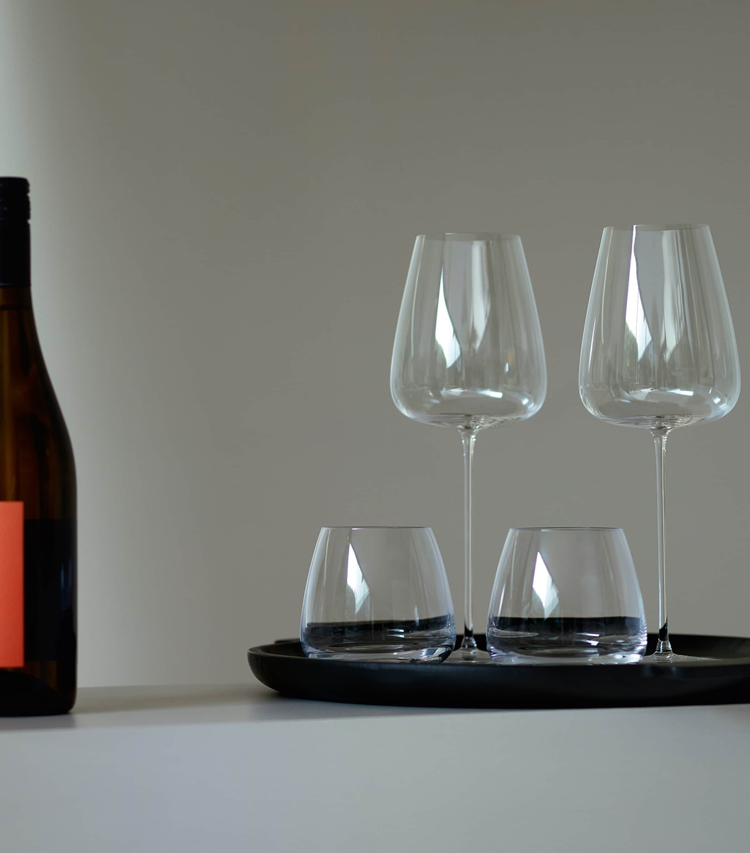 Set of 2 Wine Culture Stemless Wine Glasses (385ml) CLEAR Image 5