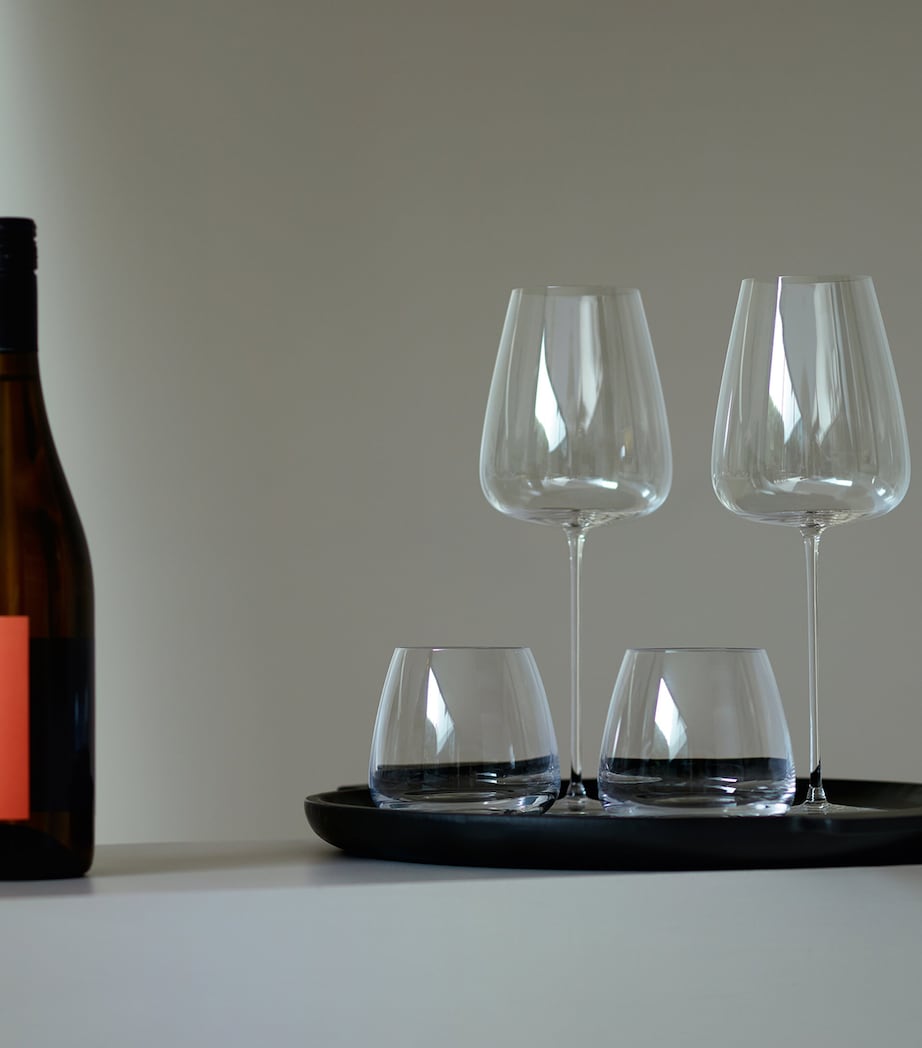 Set of 2 Wine Culture Stemless Wine Glasses (385ml) CLEAR Image 5