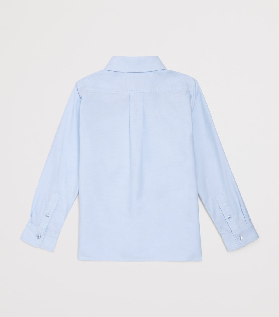 Givenchy Kids Cotton Logo Shirt (4-12+ Years) Blue Image 2