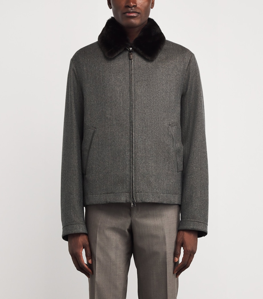 Fur-Collar Hybrid Jacket 701 Image 3