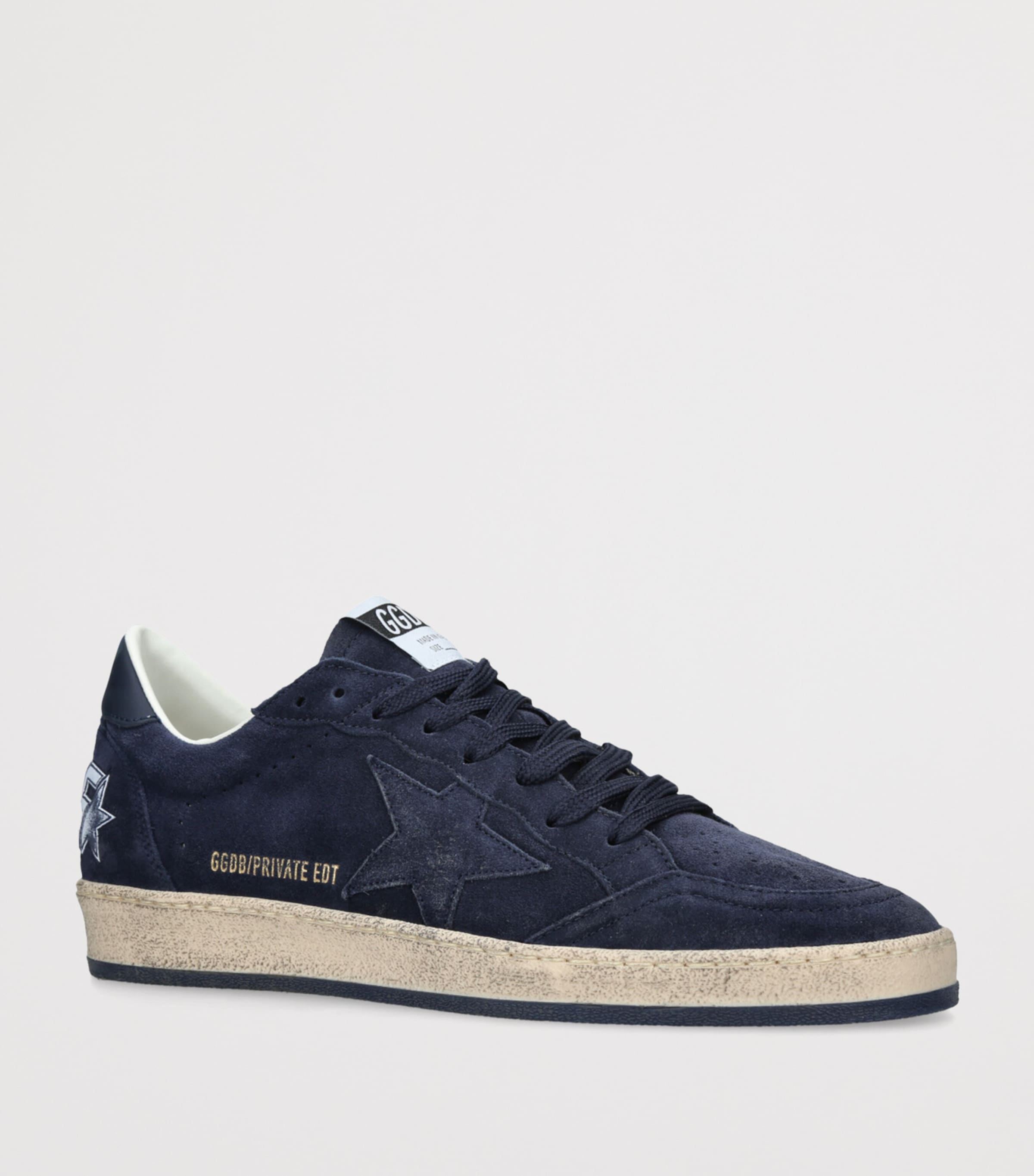 Golden Goose Suede Ball Star Sneakers Navy Image 3