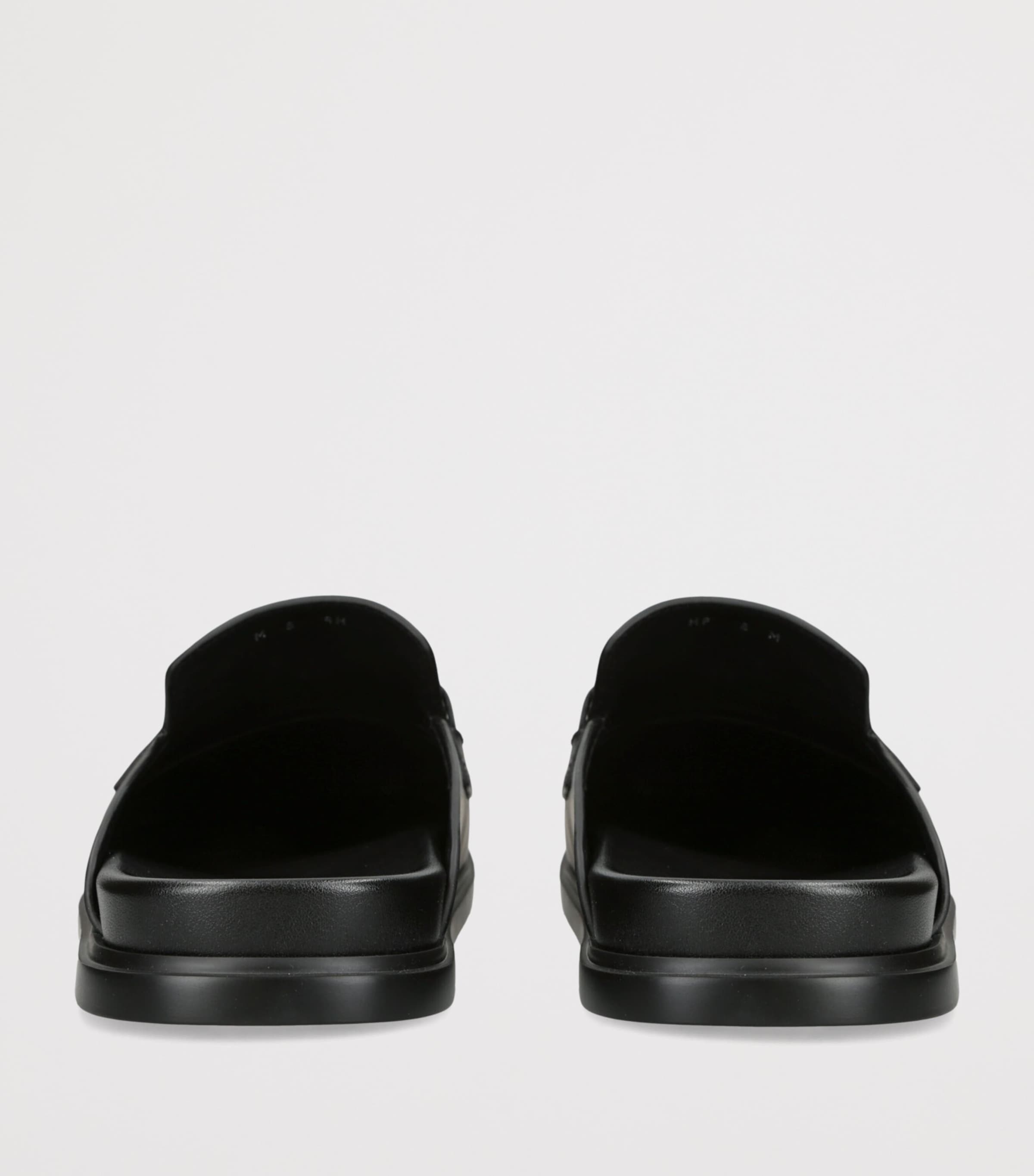 Salvatore Ferragamo Leather Gancini Mules Black Image 2