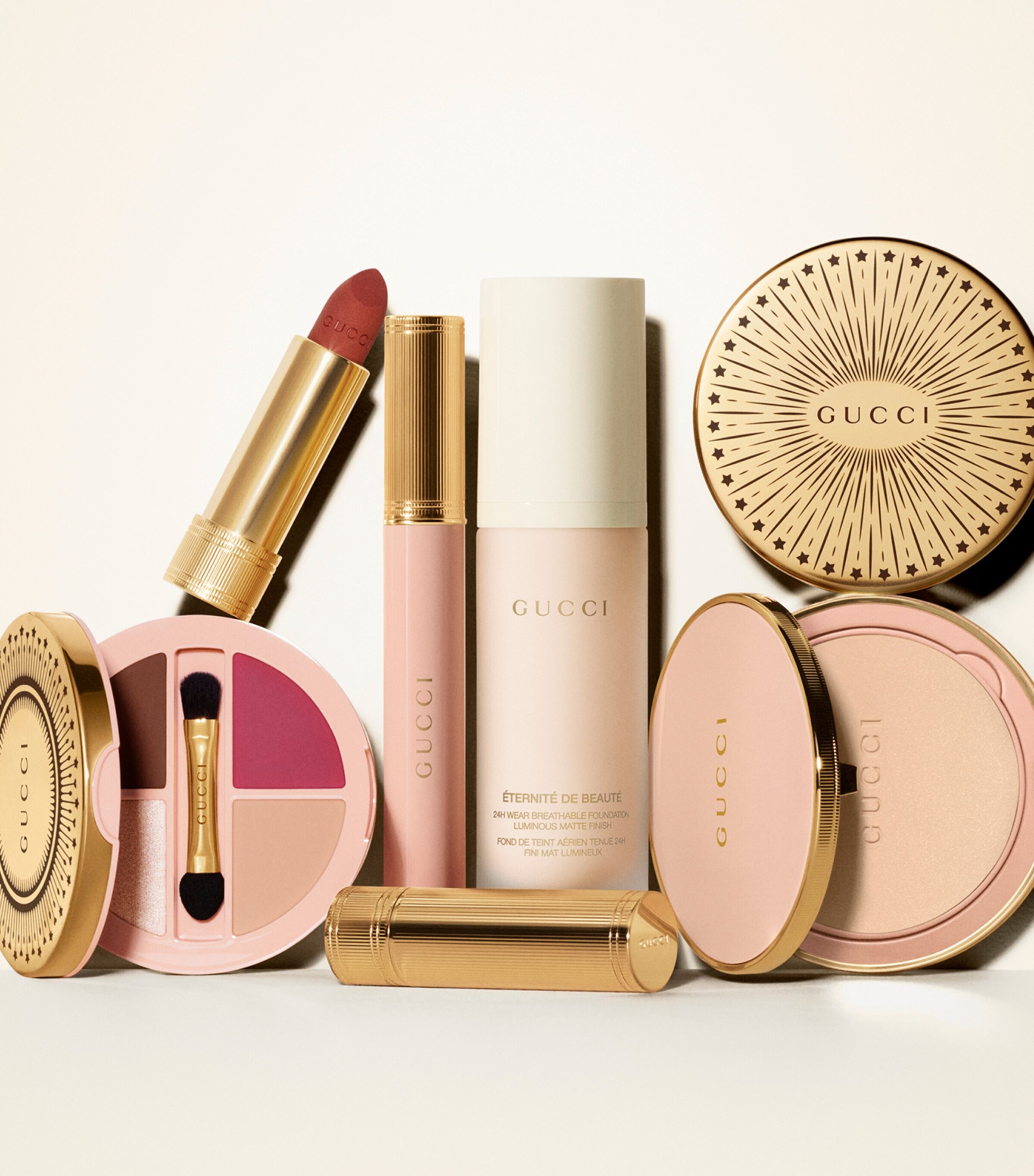 GUCCI GLOW HIGHLIGHTER 10g ラベンダー 02, Gucci Glow Highlighter powder in 02 Frosted Lilac