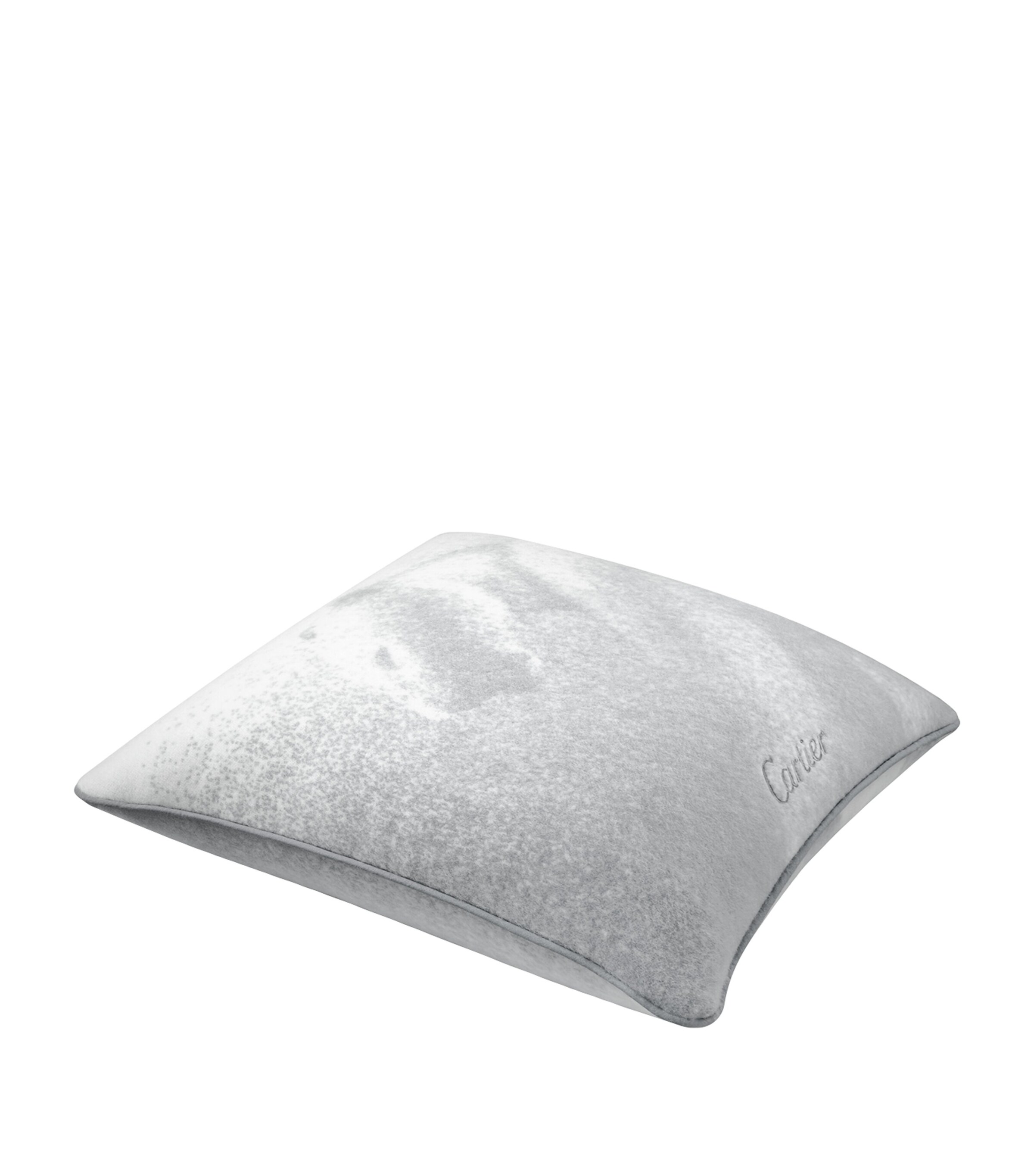 Cartier Cashmere Panthère de Cartier Cushion (50cm x 50cm) Grey Image 4