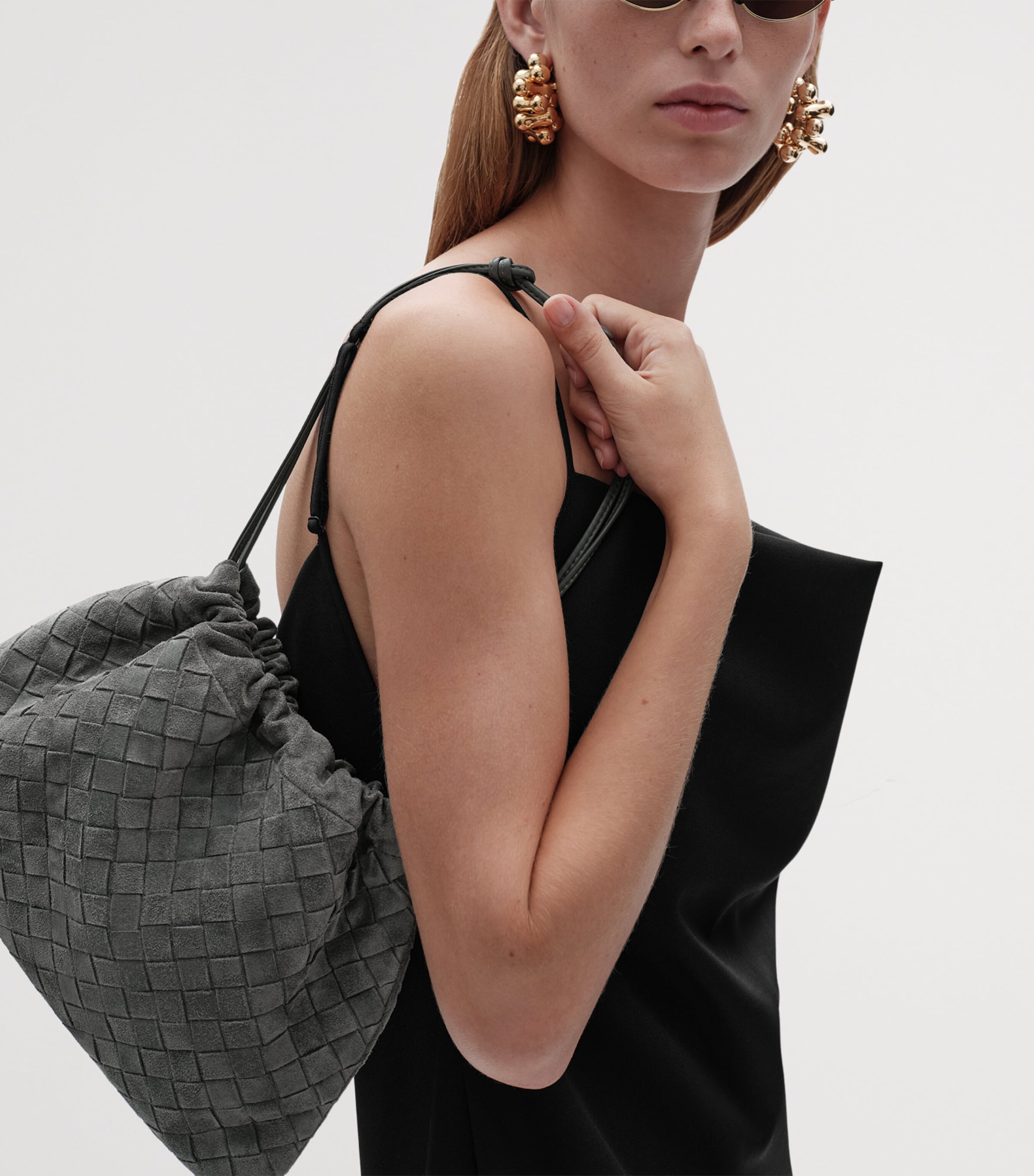 Bottega Veneta Suede Intrecciato Pouch Image 2
