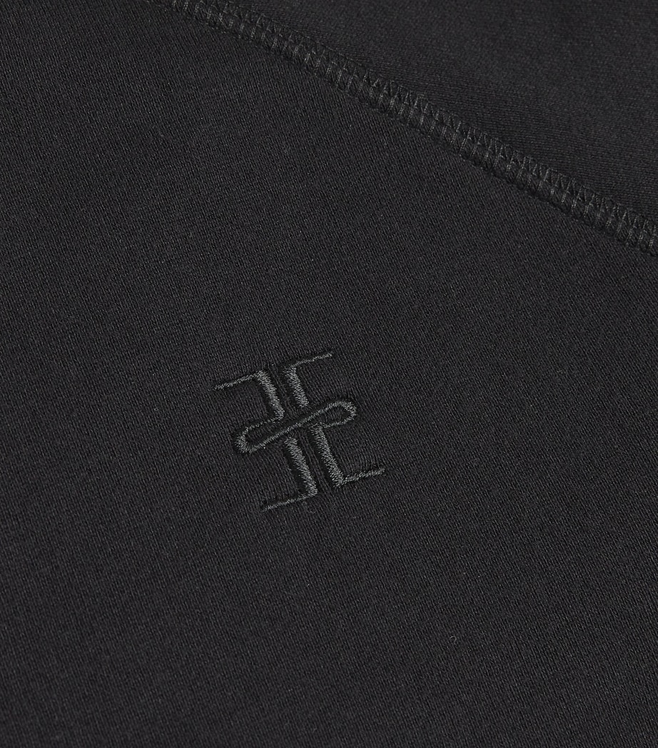 Terry Cotton-Modal Sweatshirt BLACK Image 5