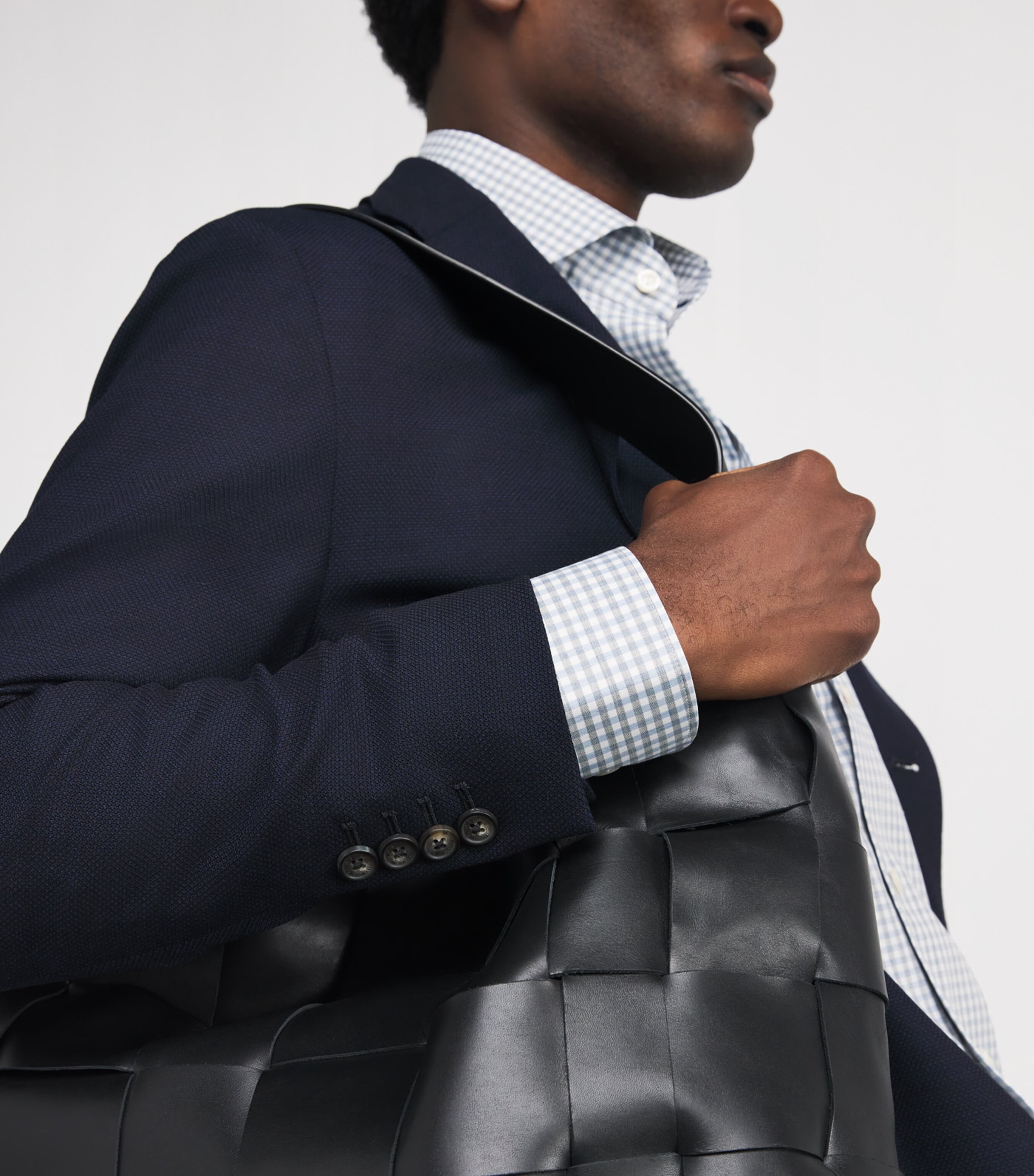 Wool-Blend Tech Blazer 28NAVY BLUE Image 6