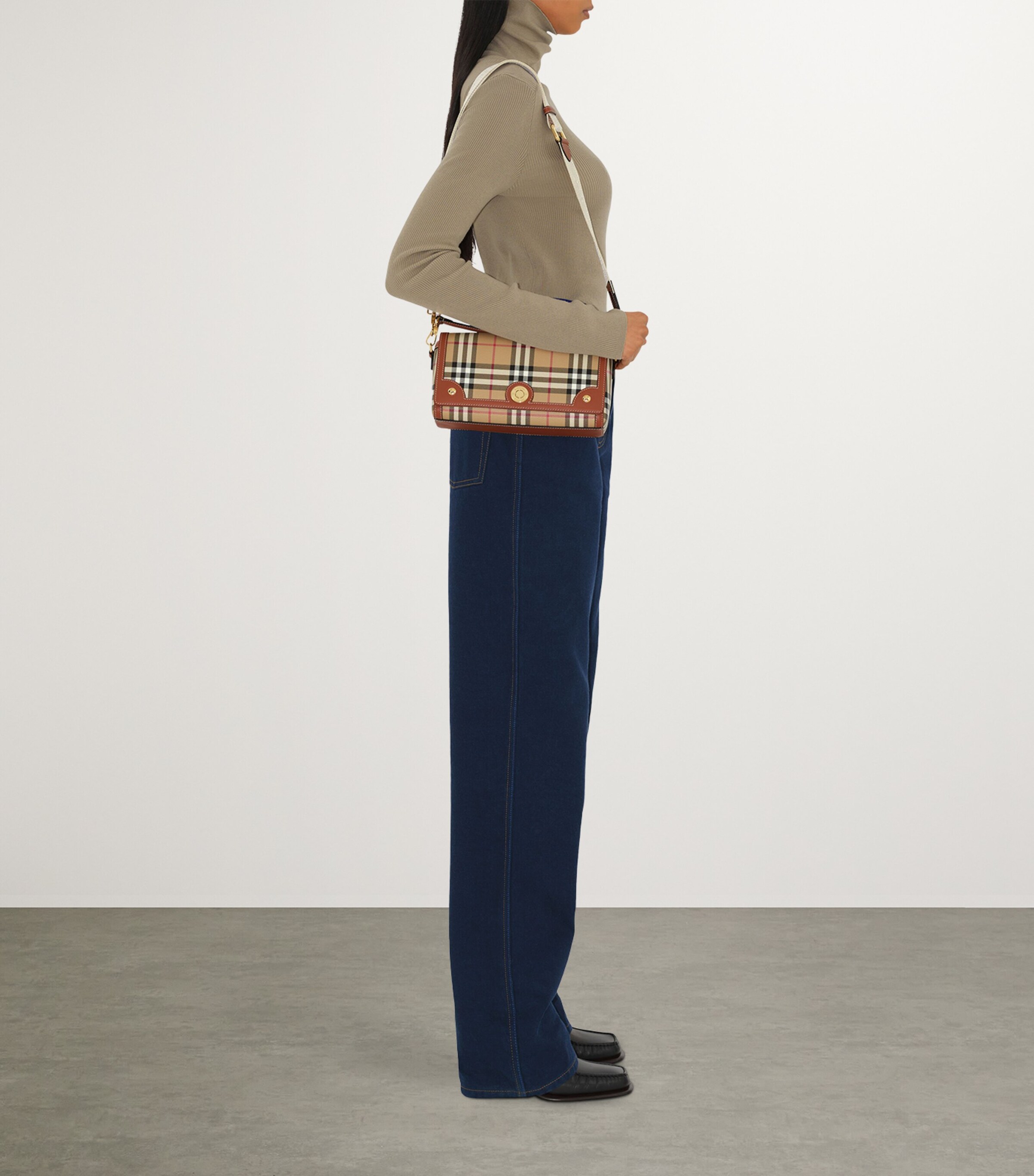 Check Top-Handle Bag BRIAR BROWN Image 3