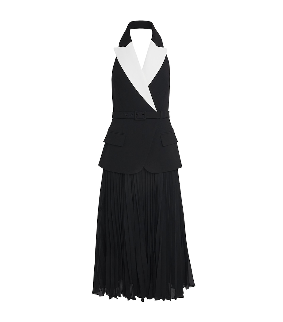 Emma Midi Dress BLACK AND WHITE Image 1