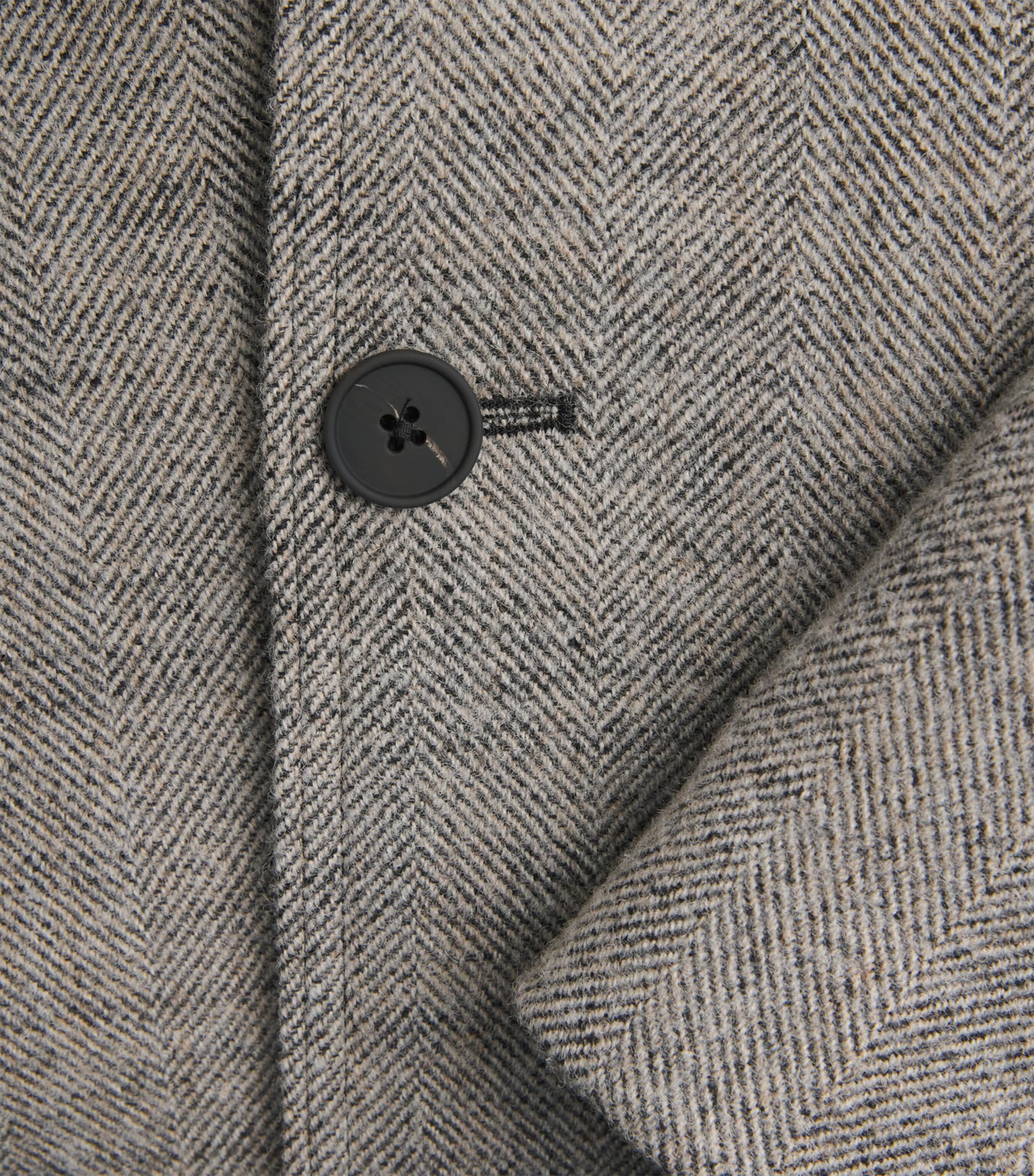 Studio Nicholson Mens Wool-Blend Howth Bomber Jacket Black / White Image 6