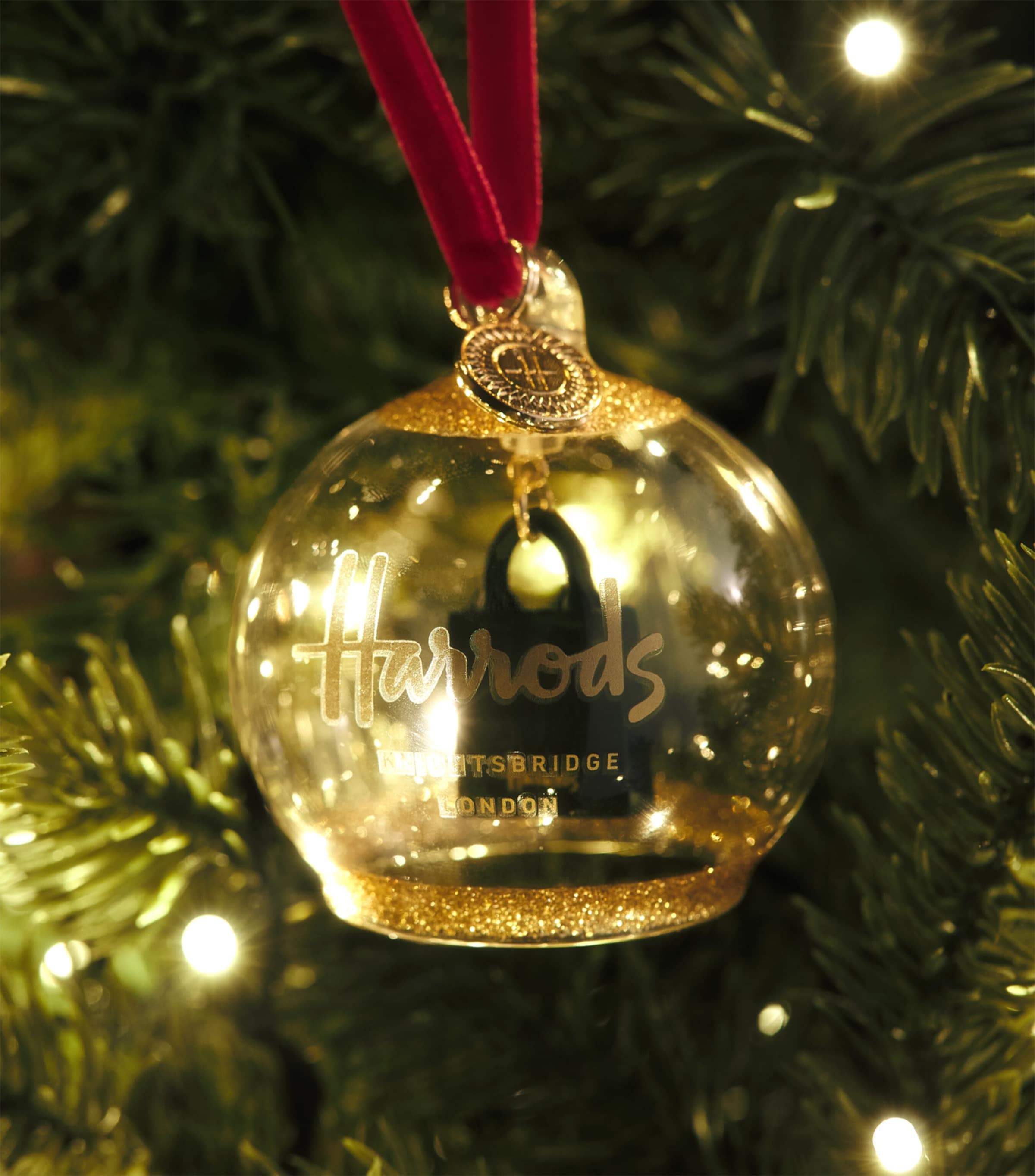Harrods Bag in Ball Bauble Image 3