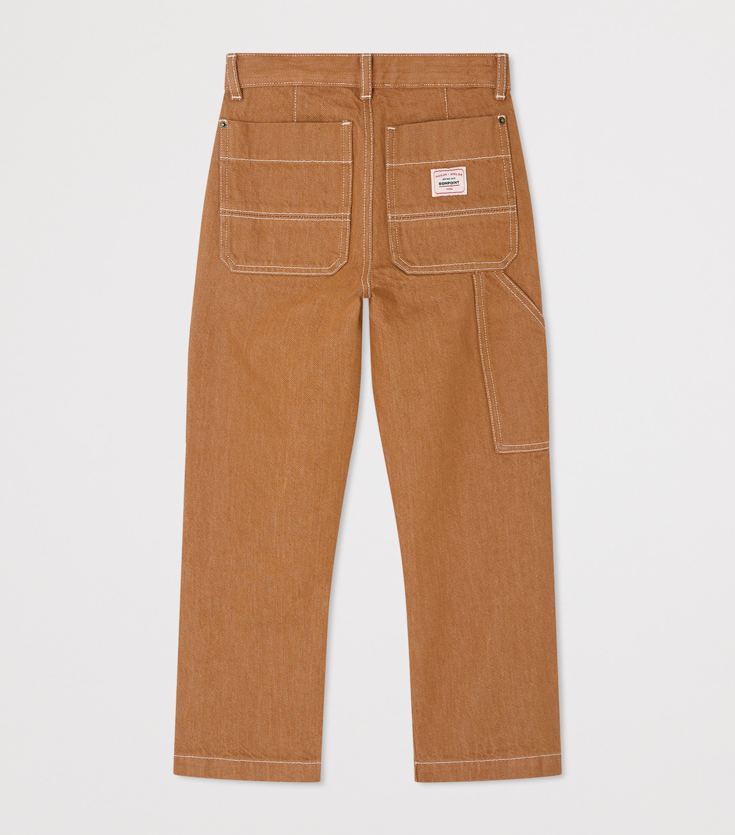 Cotton Cargo Trousers (10-14 Years) PRALINE Image 2