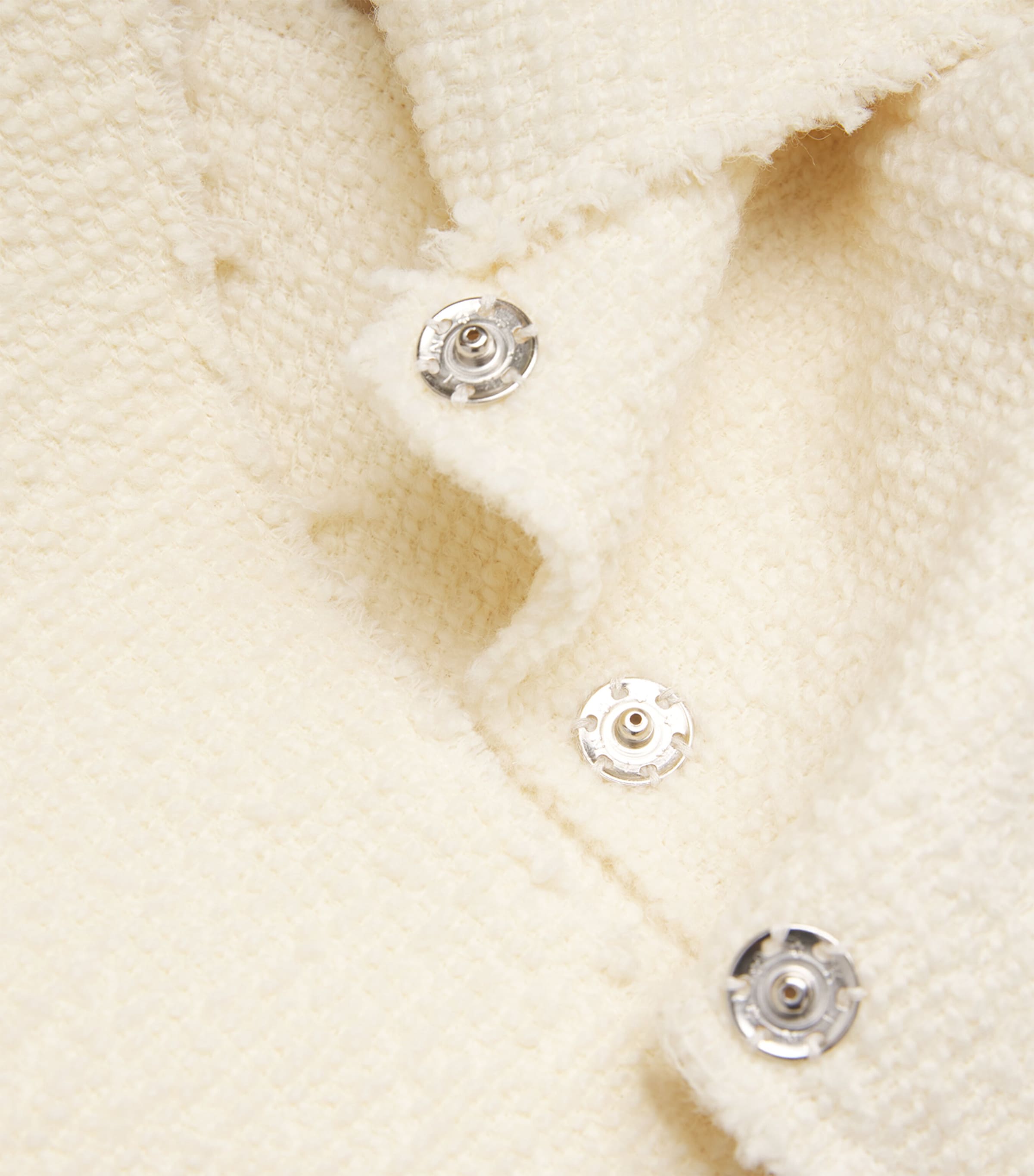 Wool Shawl-Collar Jacket ECRU Image 5