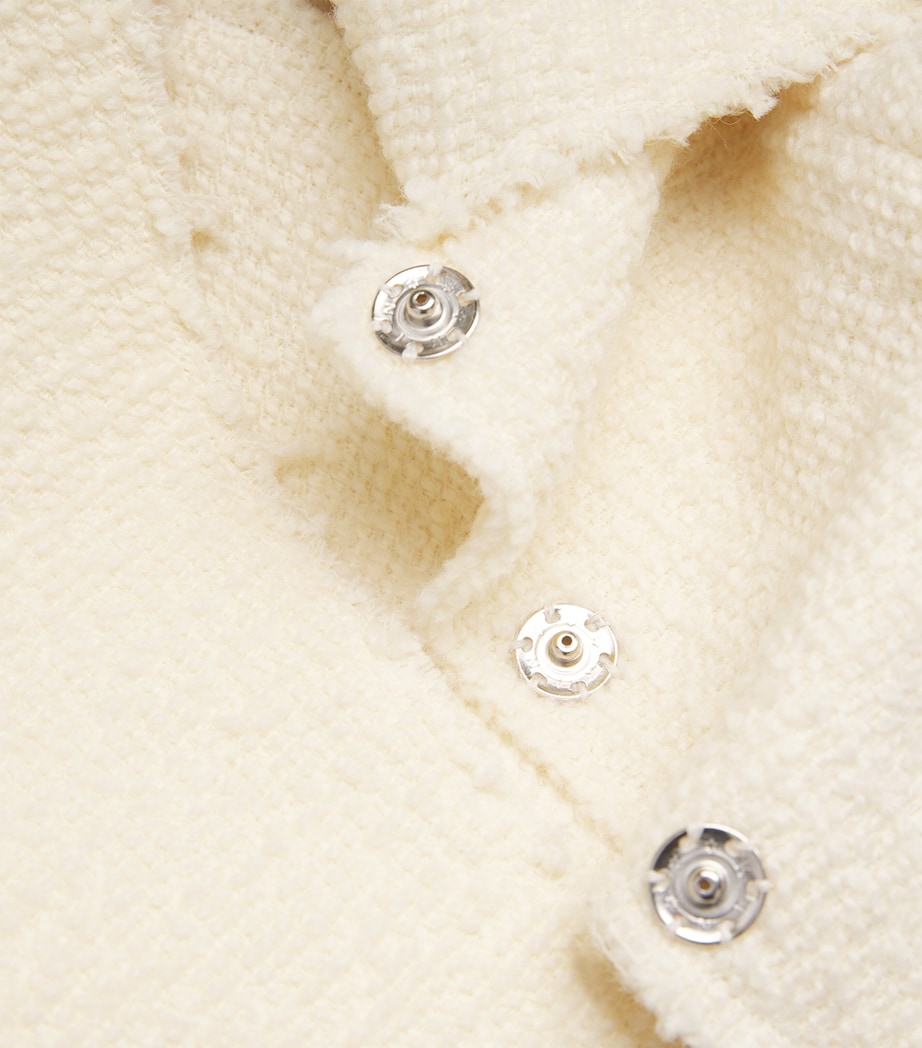 Wool Shawl-Collar Jacket ECRU Image 5