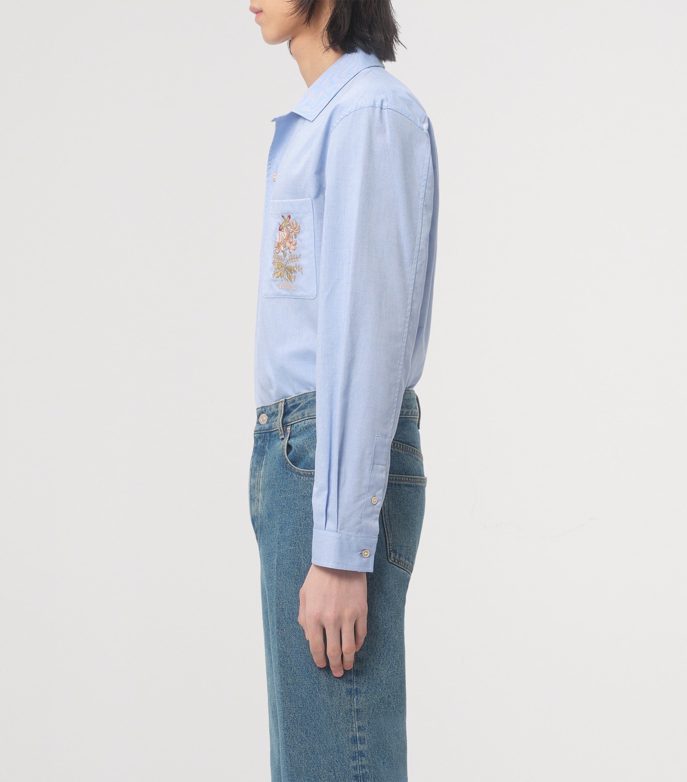 Cotton Embroidered Shirt CZV Image 3