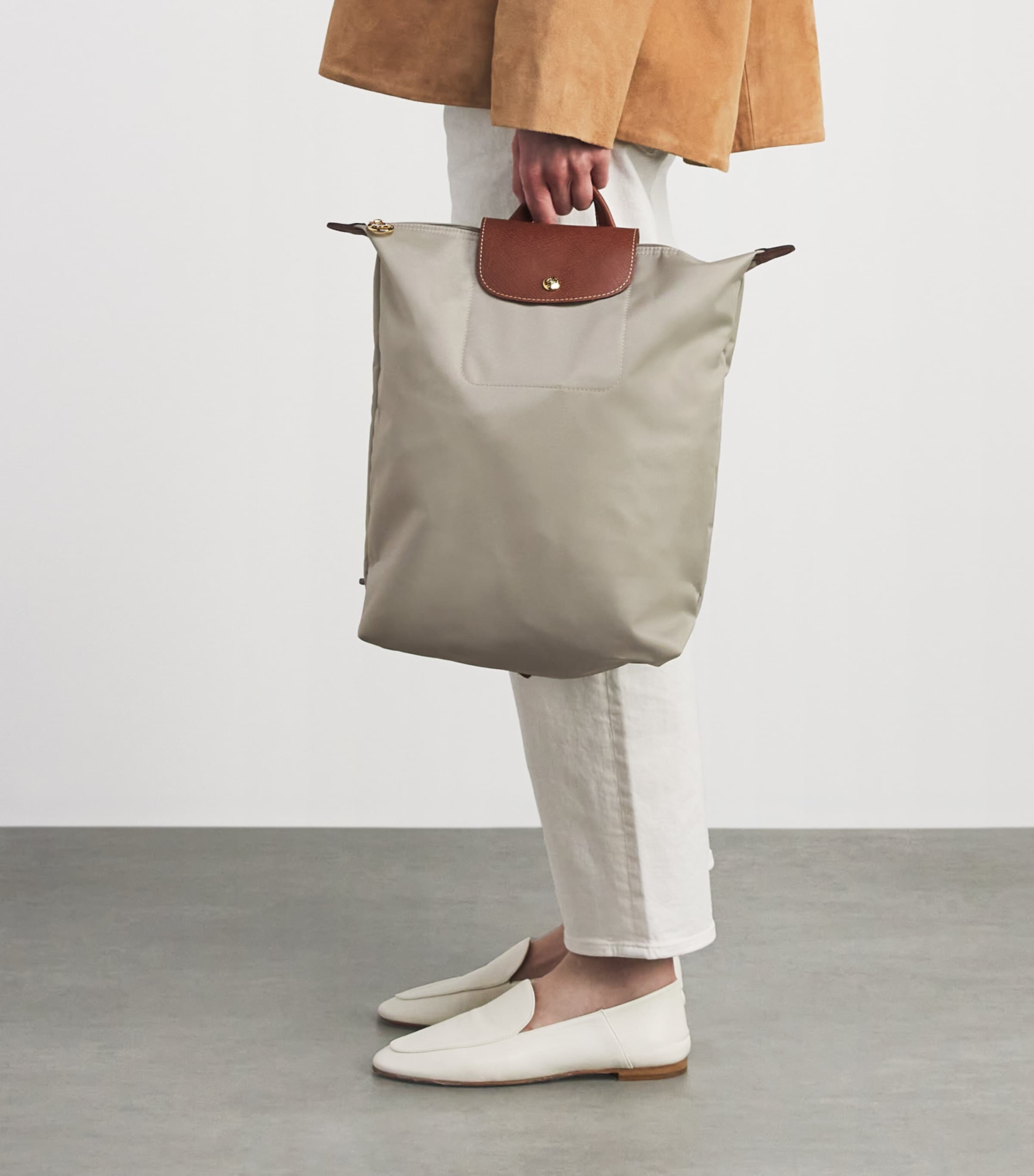 Longchamp Medium Le Pliage Backpack Pebble Image 4