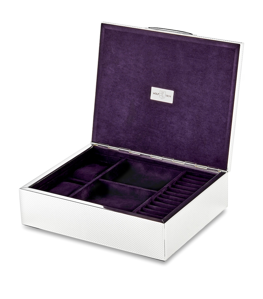 WOLF Silver-Plated Jewellery Box Silver Image 6
