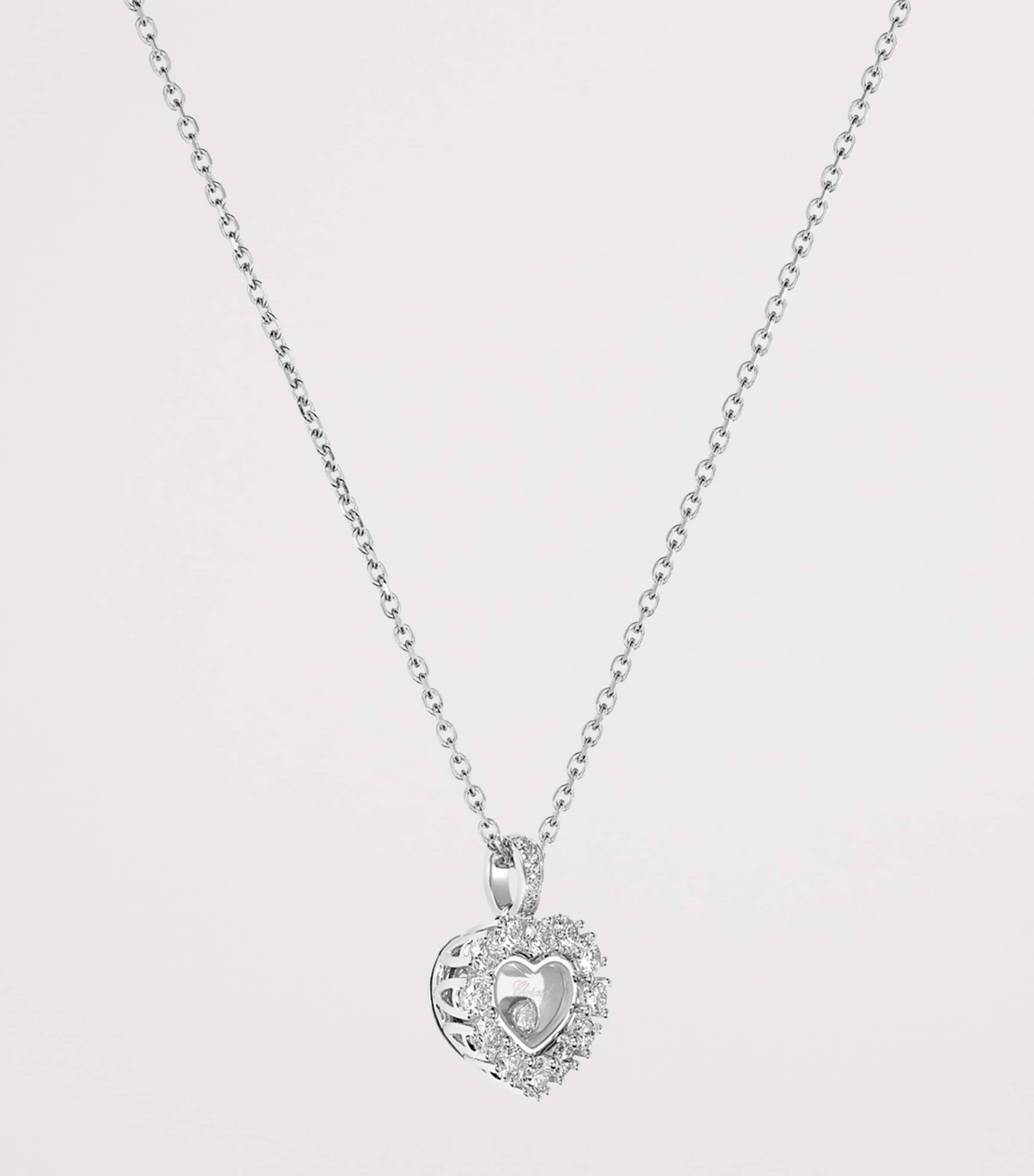 White Gold and Diamond Happy Diamonds Icons Joaillerie Pendant Necklace 18K WHITE GOLD Image 3