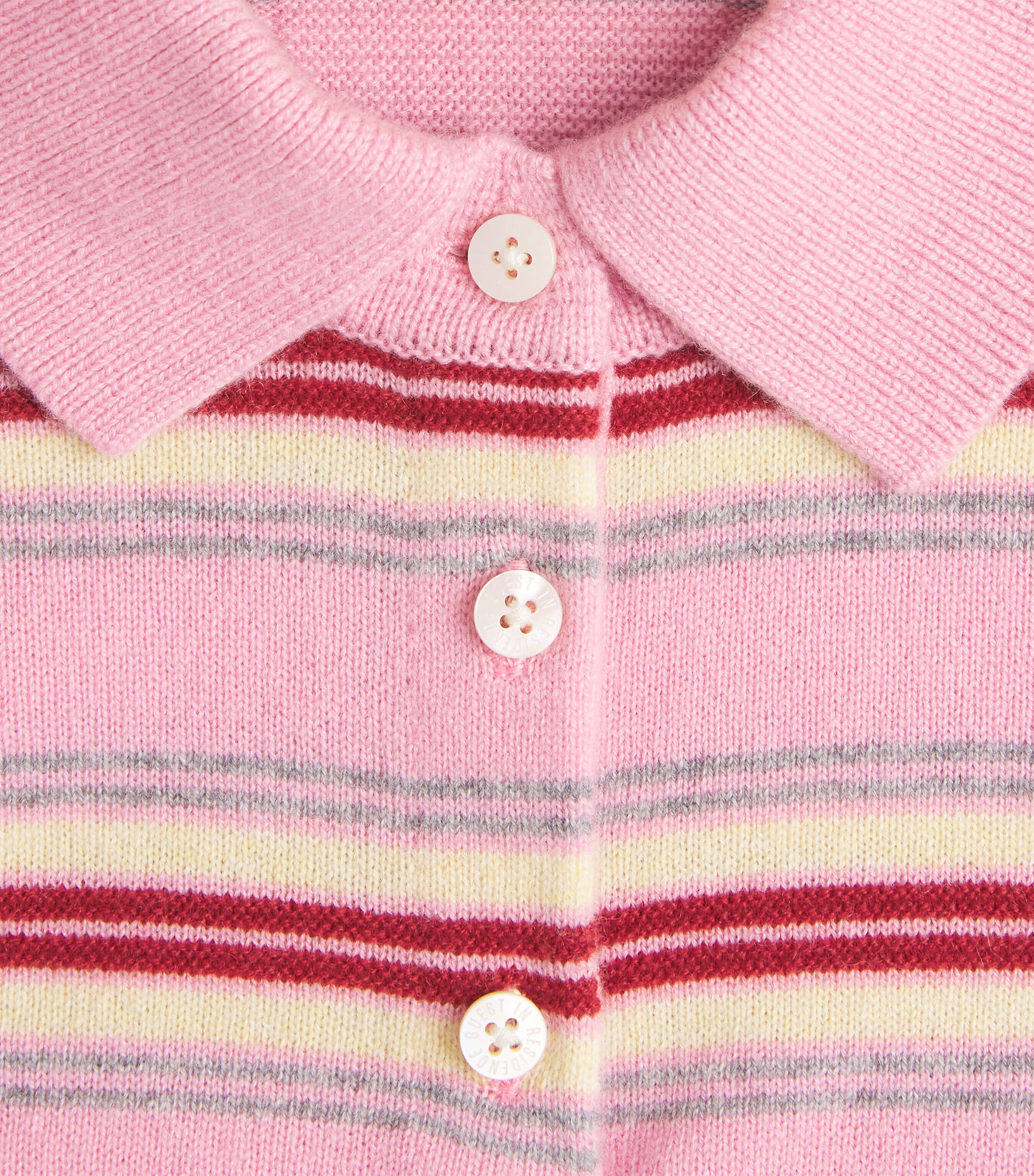 Guest In Residence Womens Cashmere Collegiate Stripe Sweater Sprinkle Combo Sprco Image 6