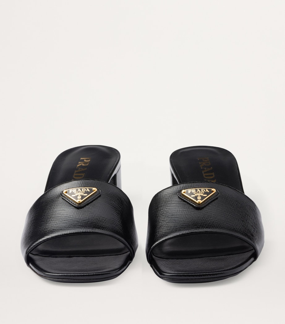Saffiano Leather Slides 35 F0002 Image 4