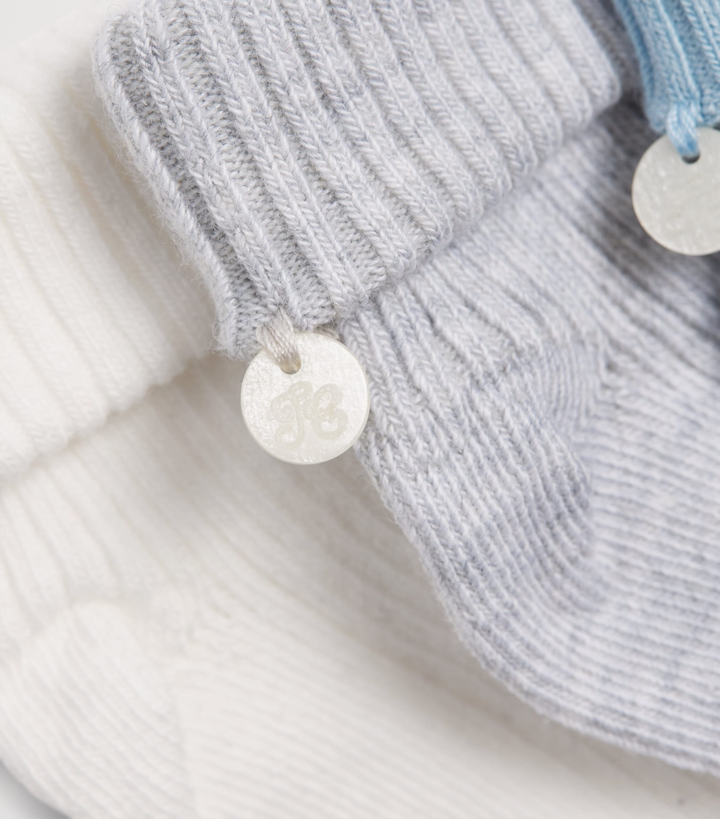 Tartine et Chocolat Ankle Socks (Pack of 3) Bleu Glace Image 3
