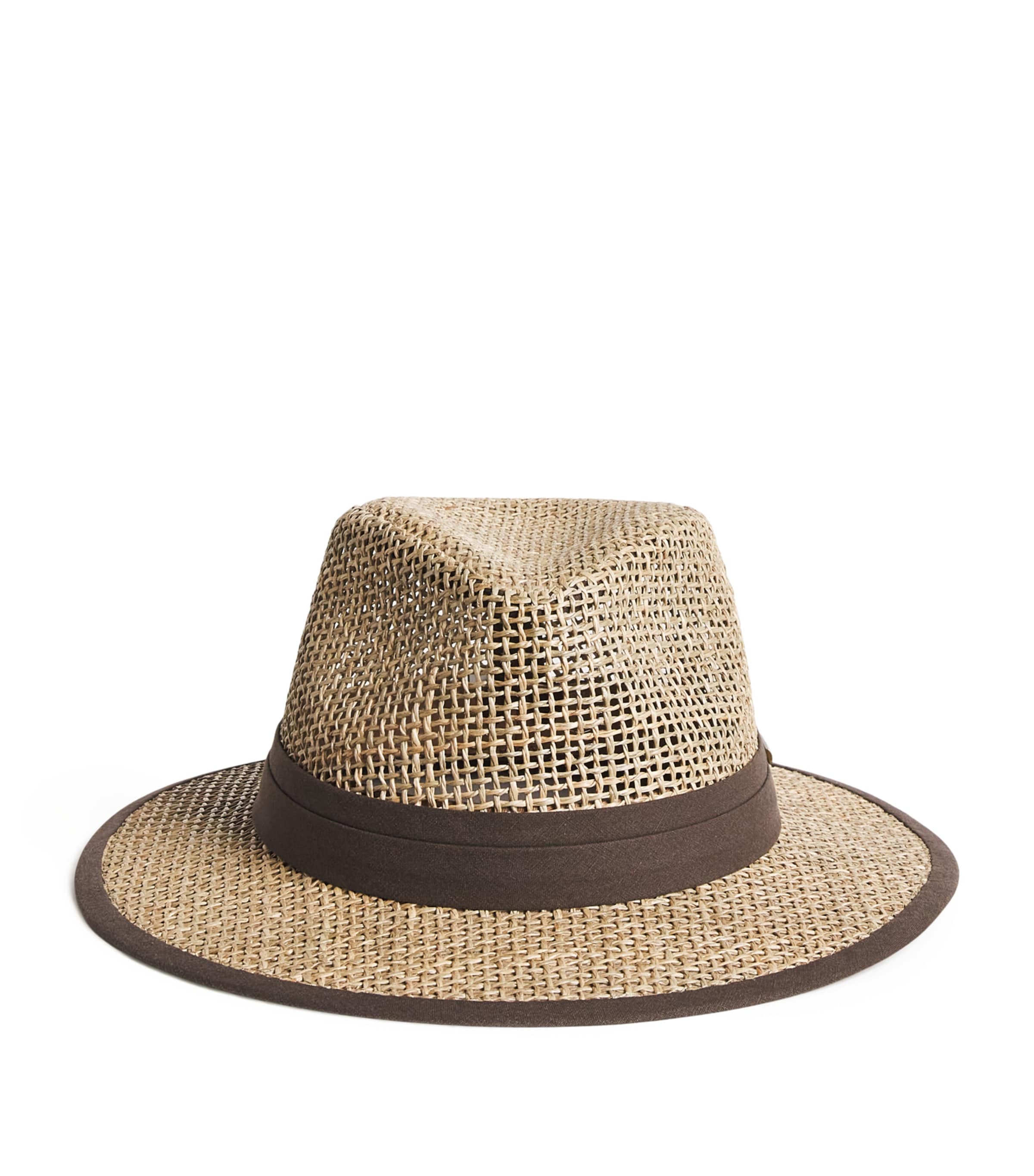 Stetson Straw Traveller Hat In Brown