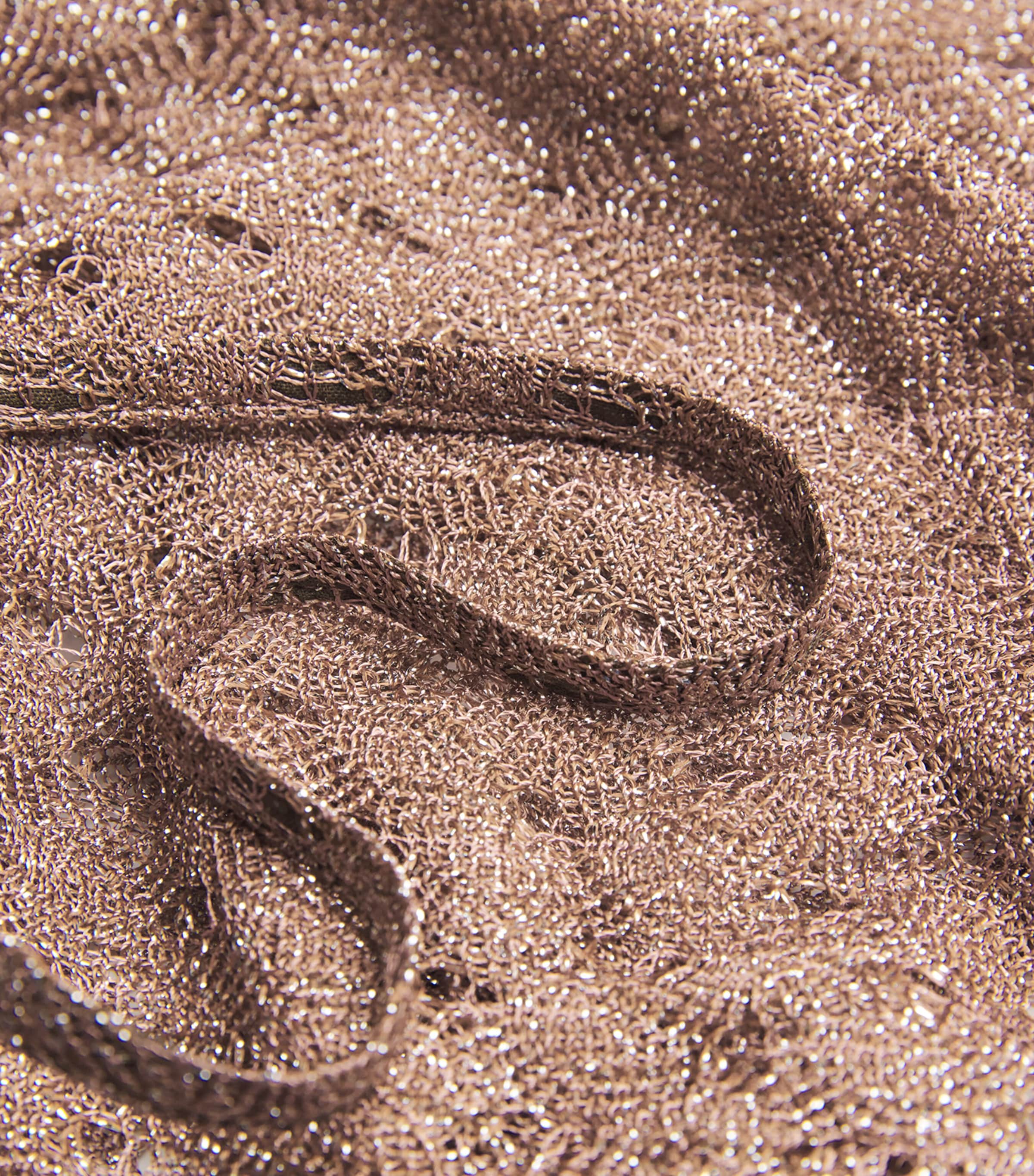 Metallic-Trim Playsuit S80EE BROWN Image 5