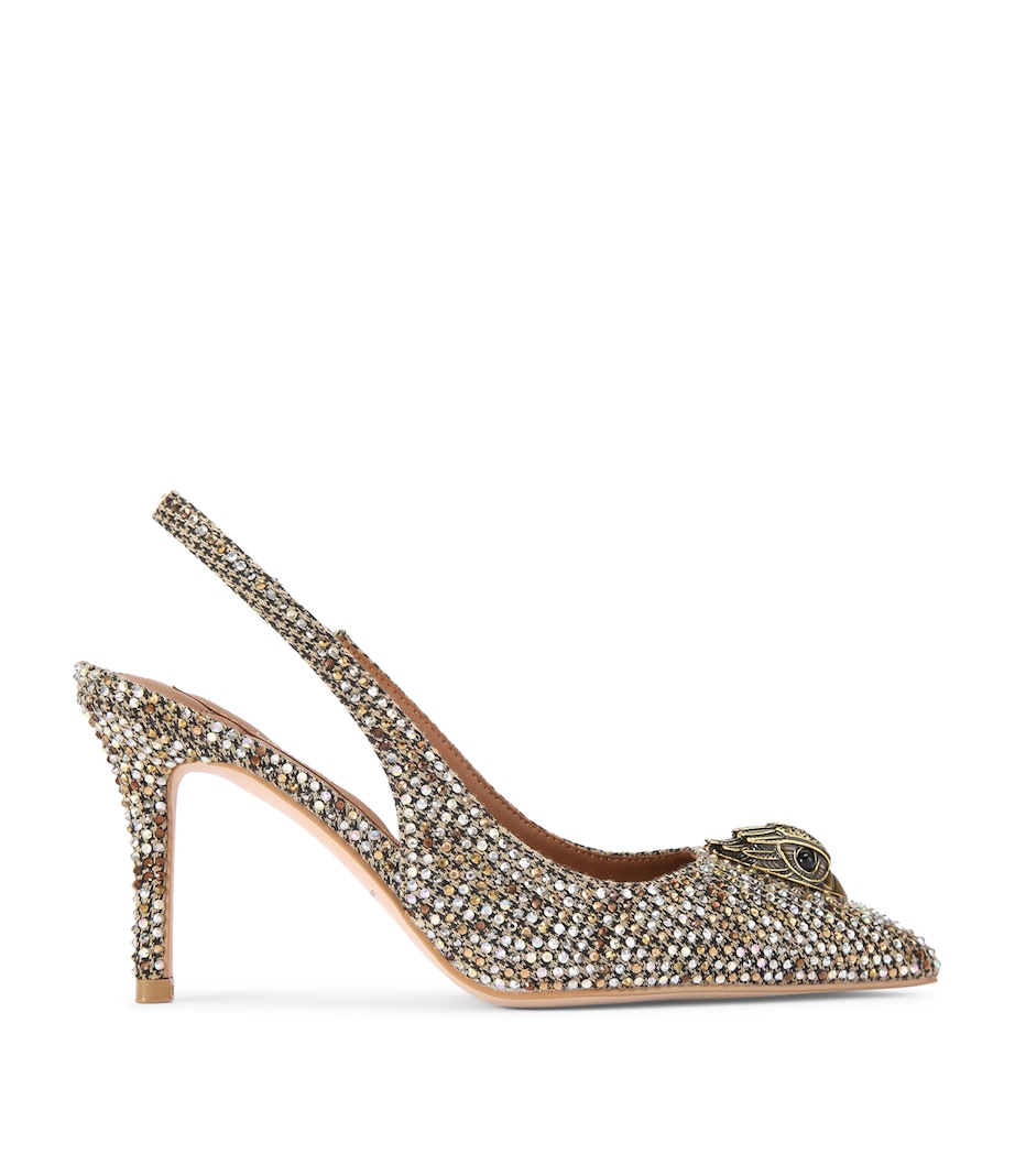 Embellished Belgravia Slingback Heels 85 BEIGE COMB Image 1