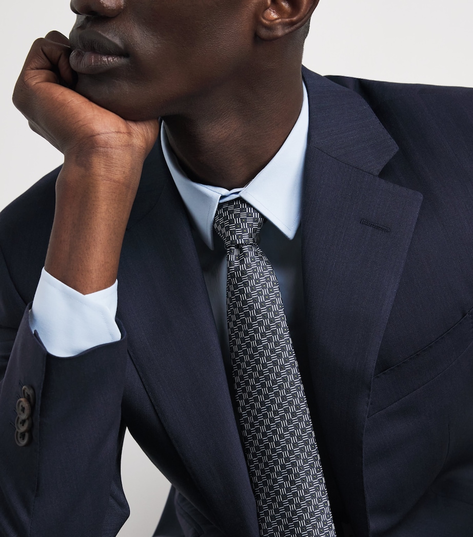Emporio Armani Silk Jacquard Tie Image 2