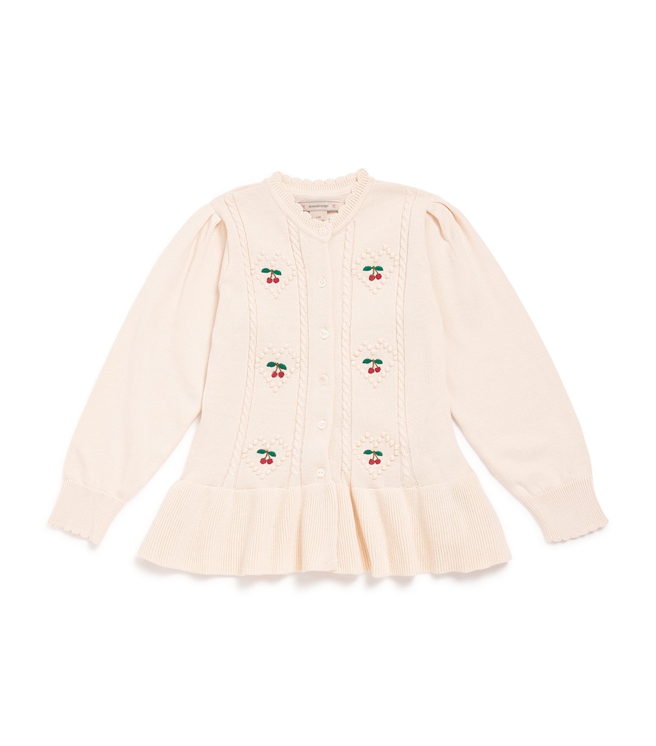 Organic Cotton Soleil Cardigan (12 Months- 10 Years) PEARLED IVORY Image 1