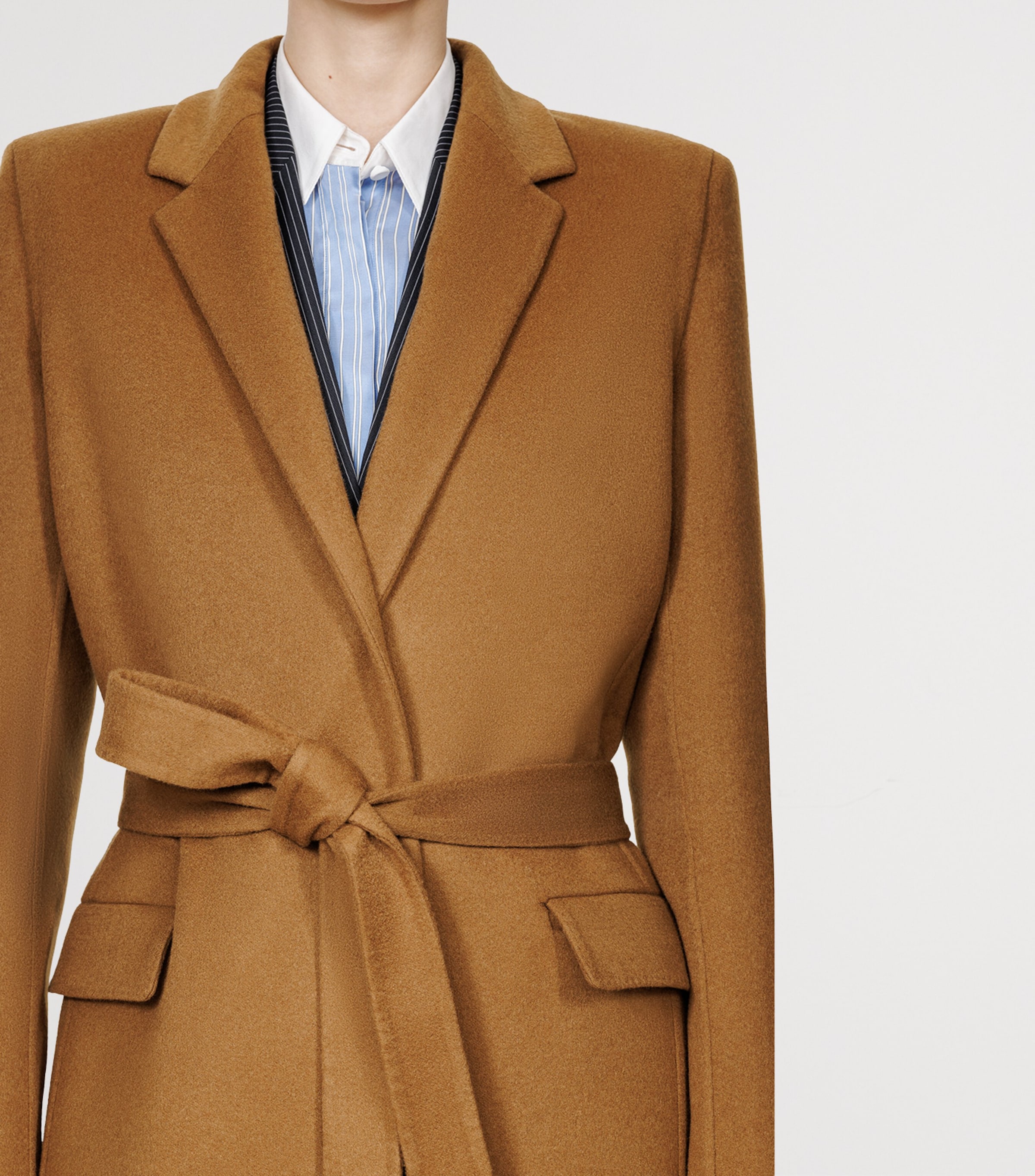 TOM FORD Womens Cashmere Wrap Coat Ebn Image 5