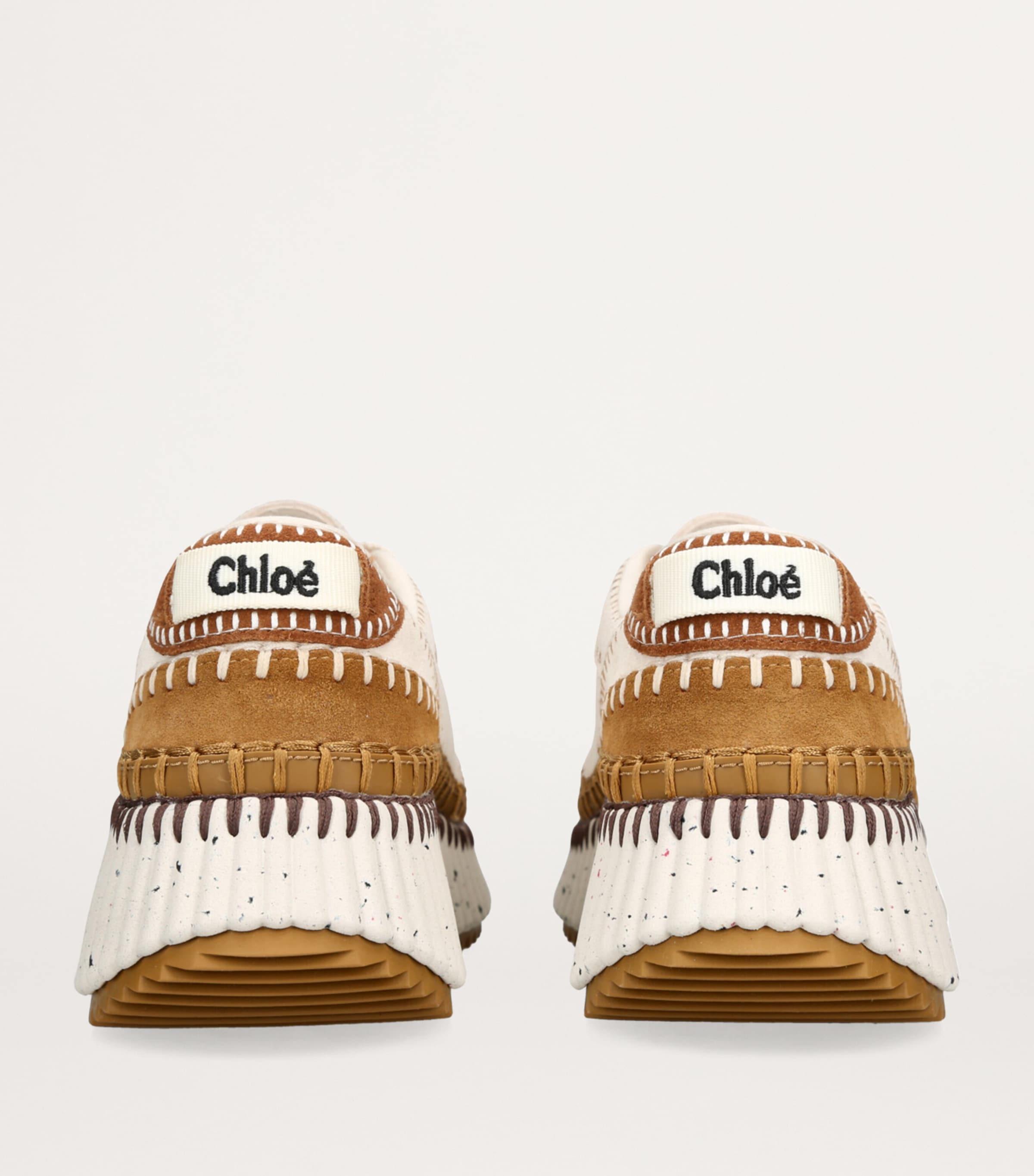 Chloé Suede Nama Runner Sneakers Brown/oth Image 3