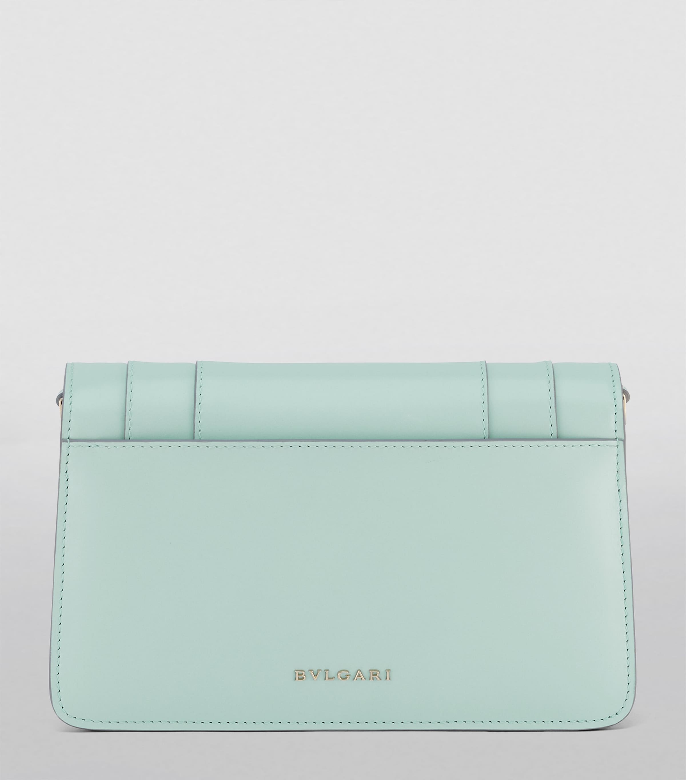 Bvlgari Leather Serpenti Forever East-West Shoulder Bag Turquoise Image 3