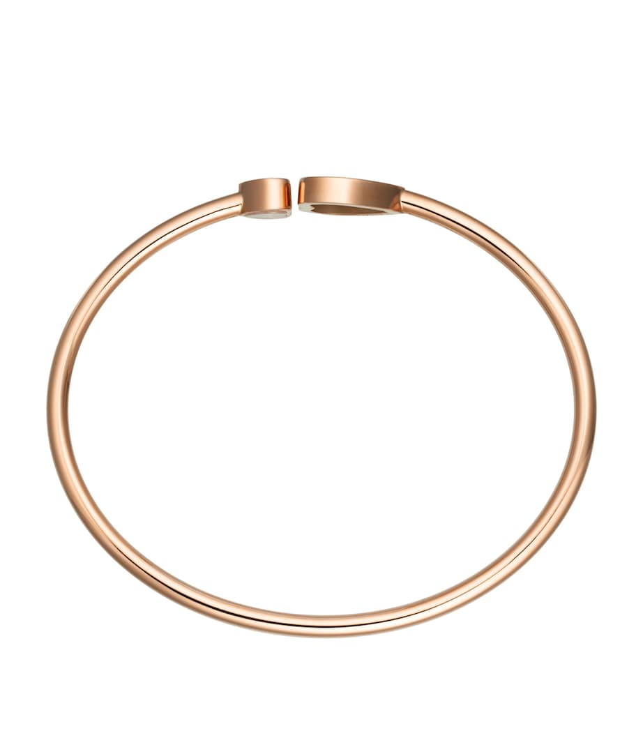 Rose Gold and Diamond Happy Hearts Bangle Image 2