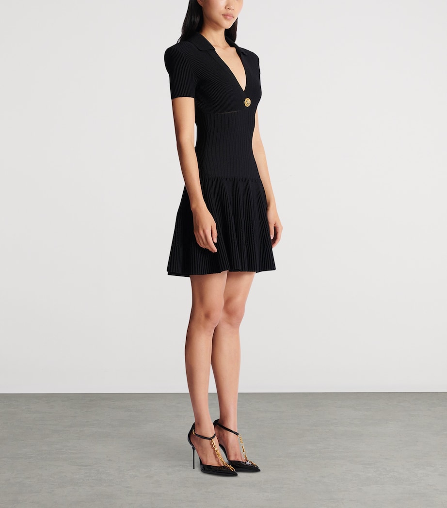 Flared Knit Dress 0PA NOIR Image 2