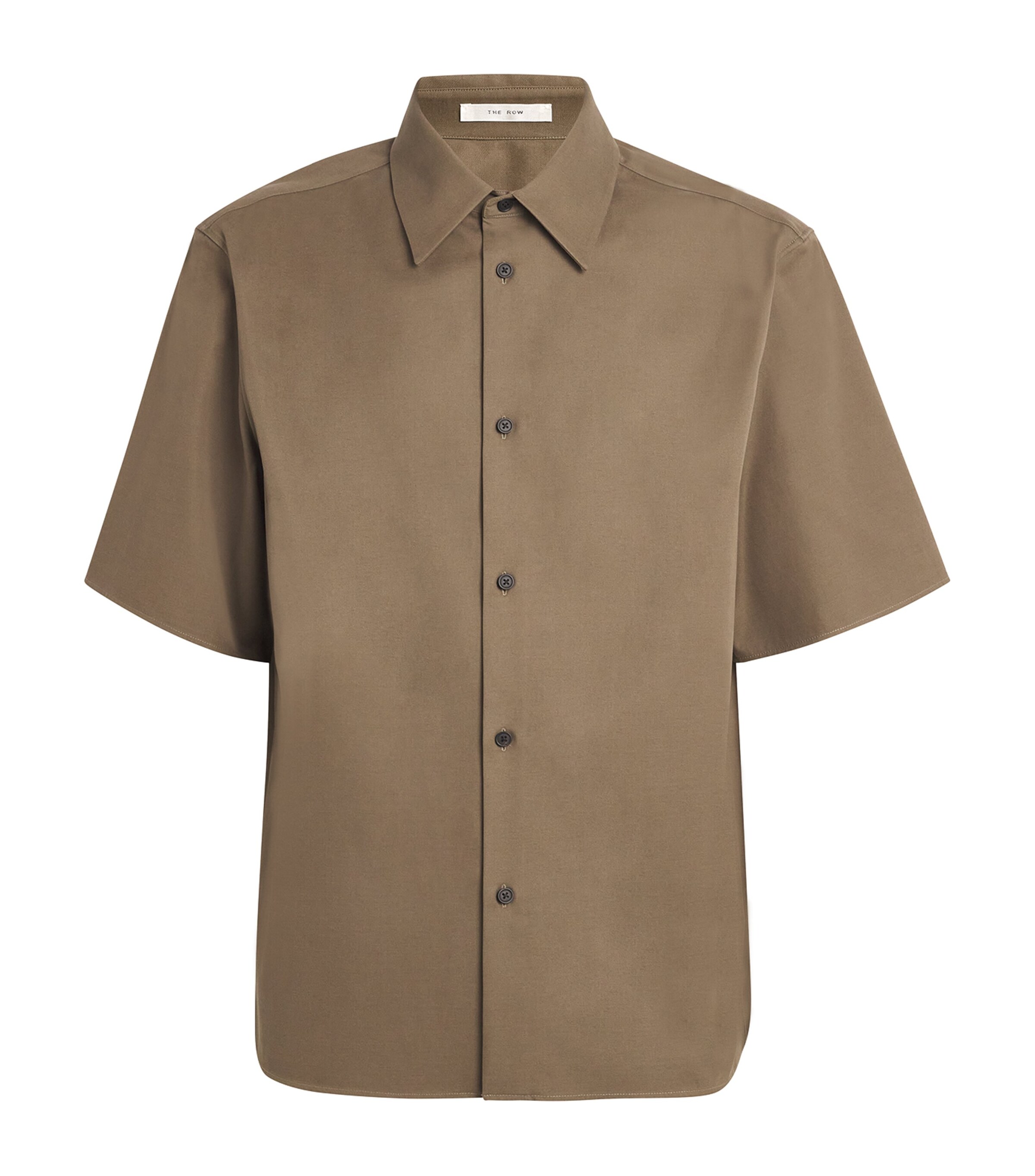 The Row Patrick Cotton-cashmere Shirt In Green