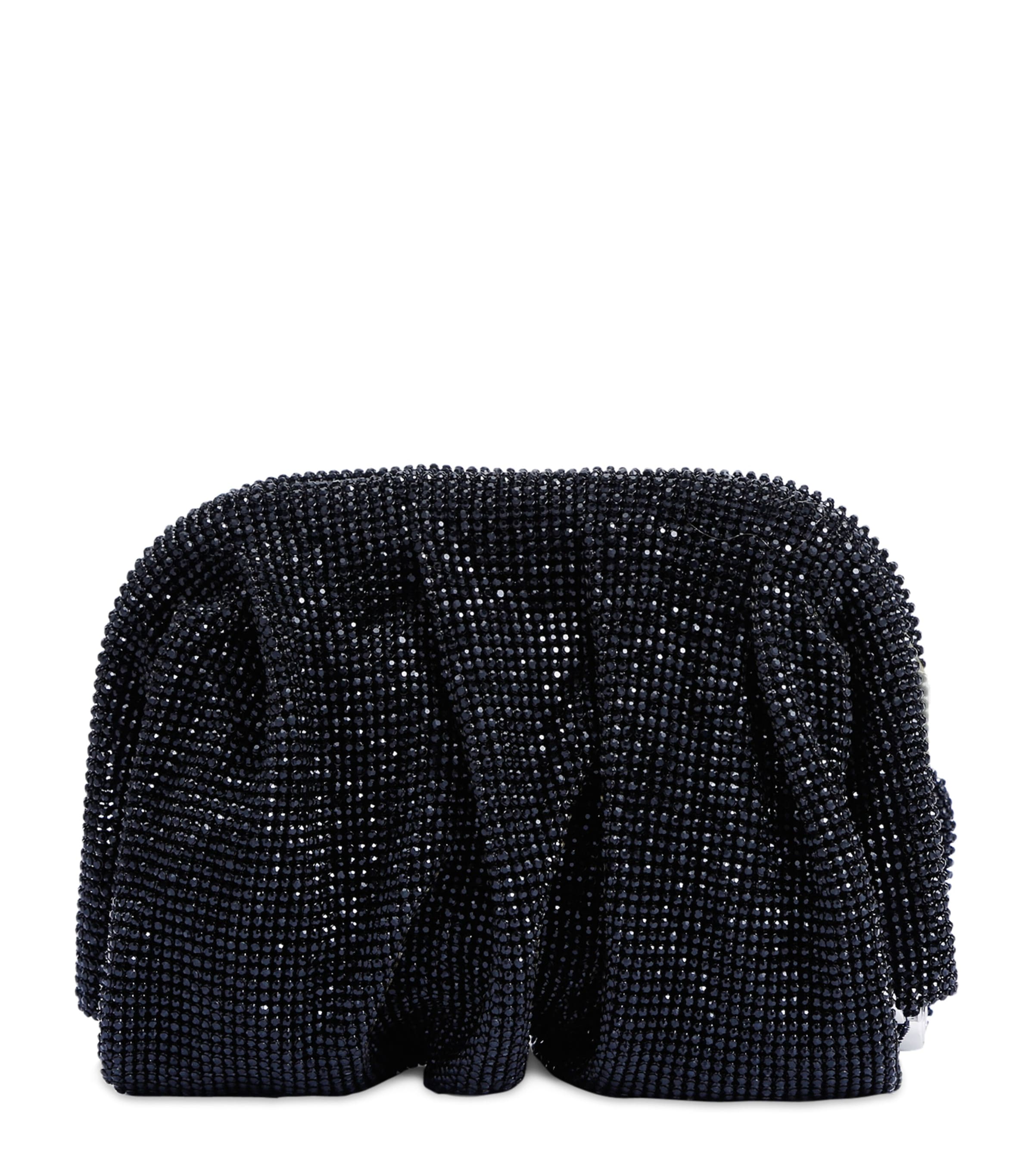 Benedetta Bruzziches Embellished Venus La Petite Clutch Bag In Black