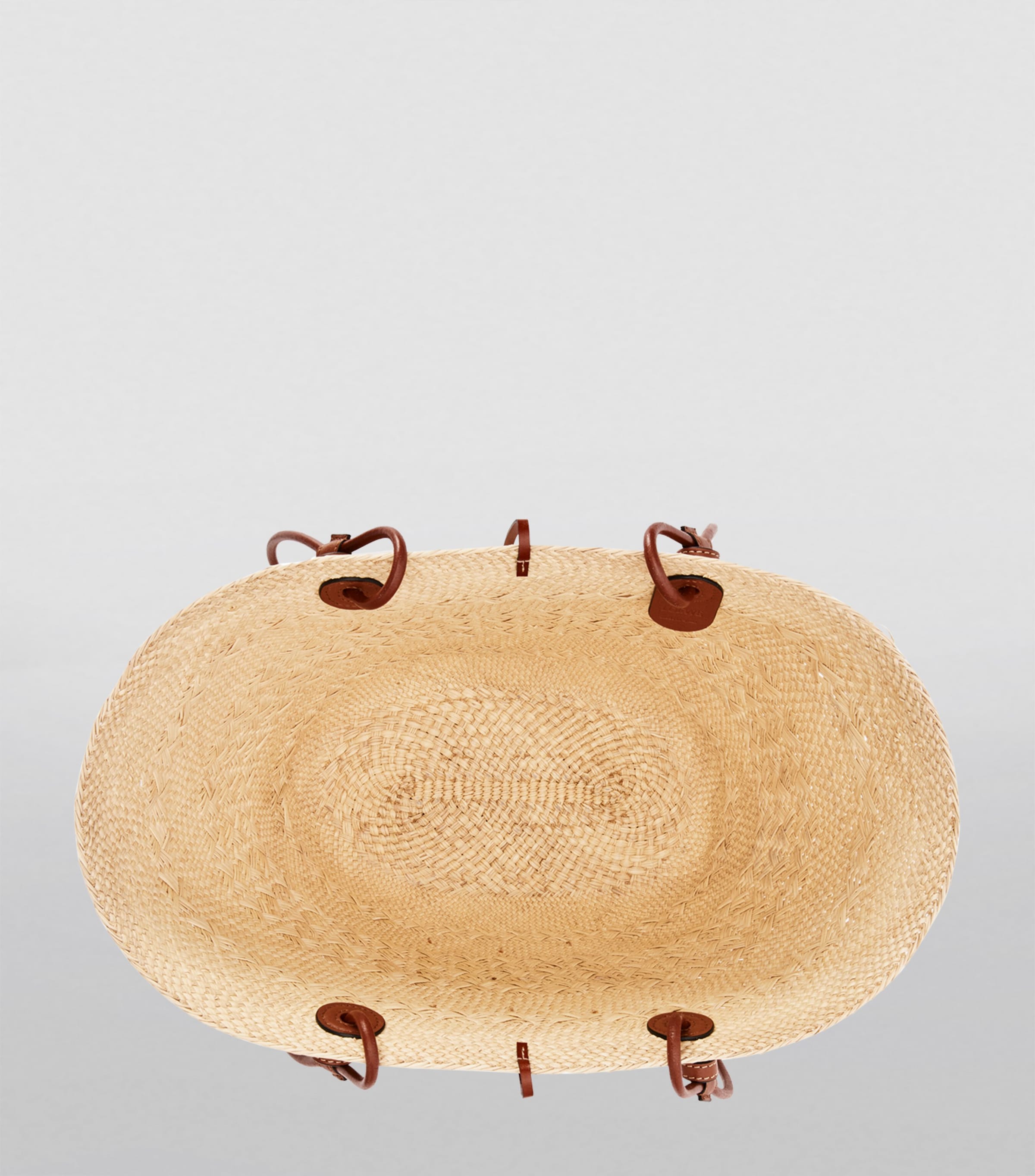 x Paula’s Ibiza Anagram Basket Bag NATURAL/TAN Image 4