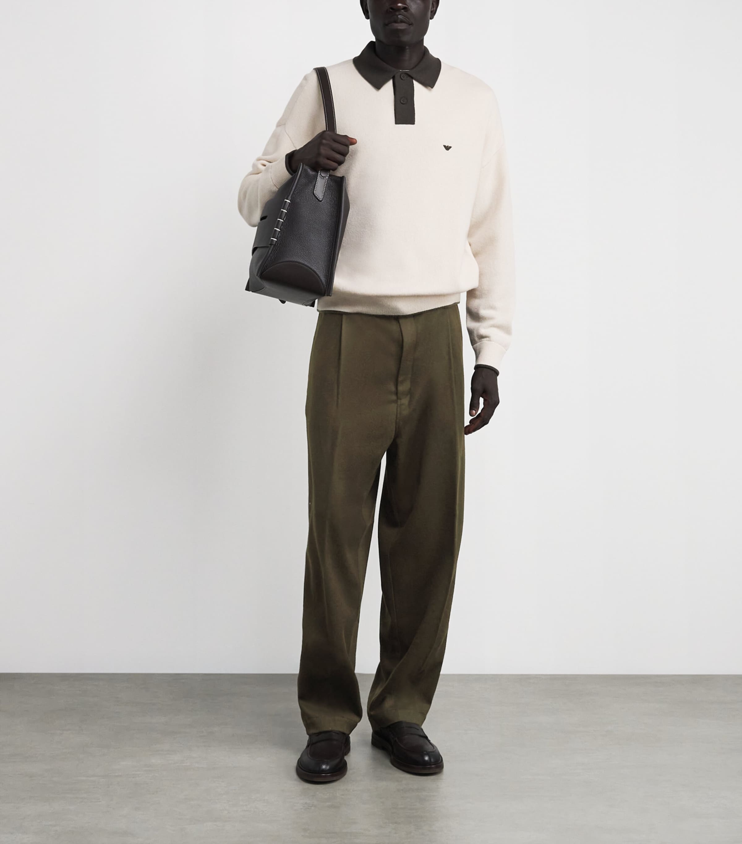 Virgin Wool-Cashmere Belted Trousers U7001 Image 2